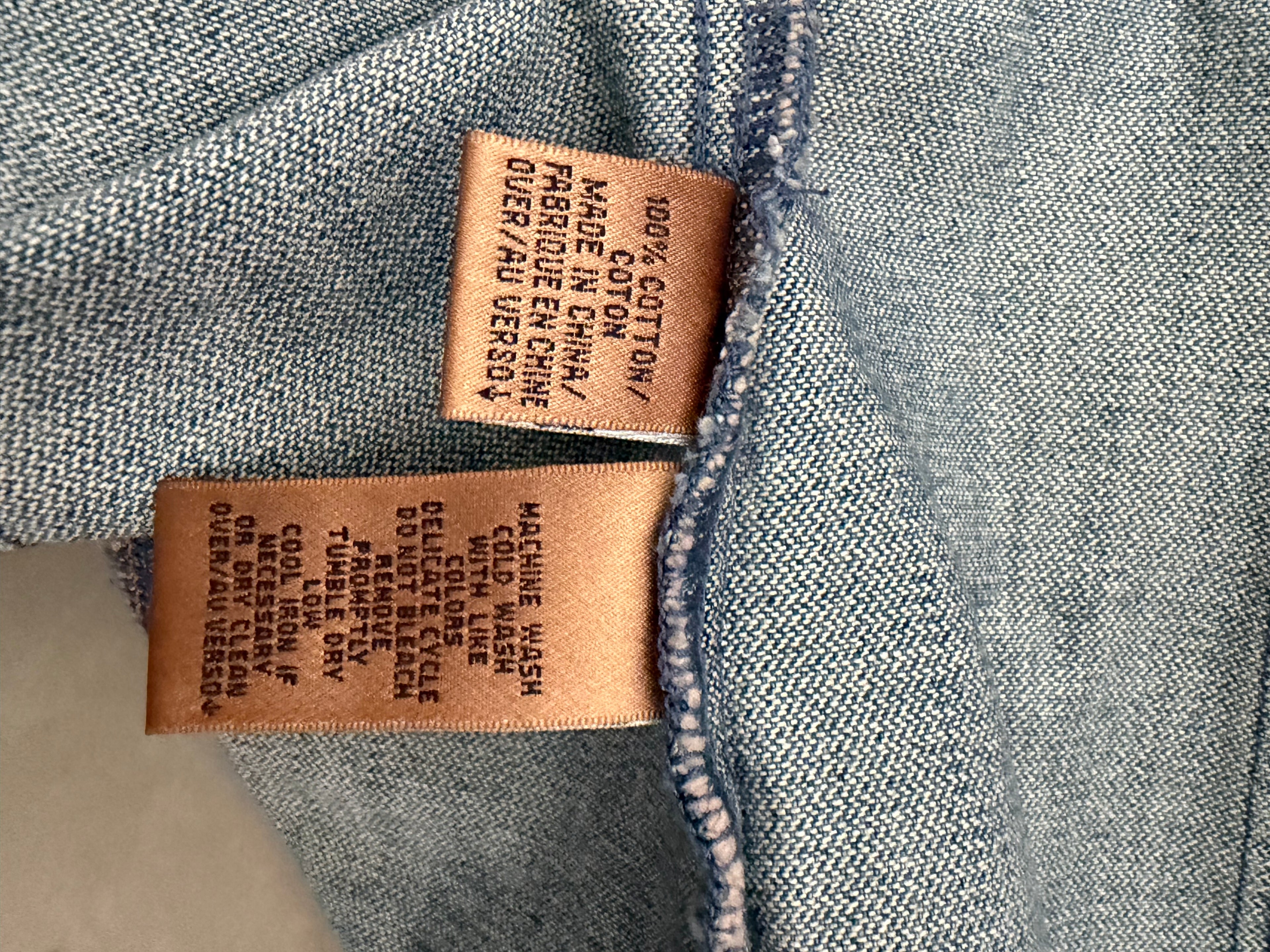 Dana Buchman Denim Turquoise Button Fitted Jacket