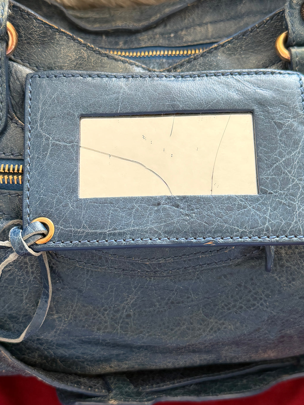2013 Balenciaga Giant 12 City Bag in Bleu Indigo with Rose Gold Hardware