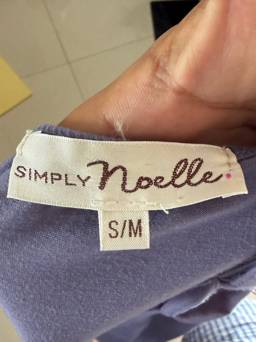 Simply Noelle Lavender Boho Ruffle Slip Dress with Crochet Detail