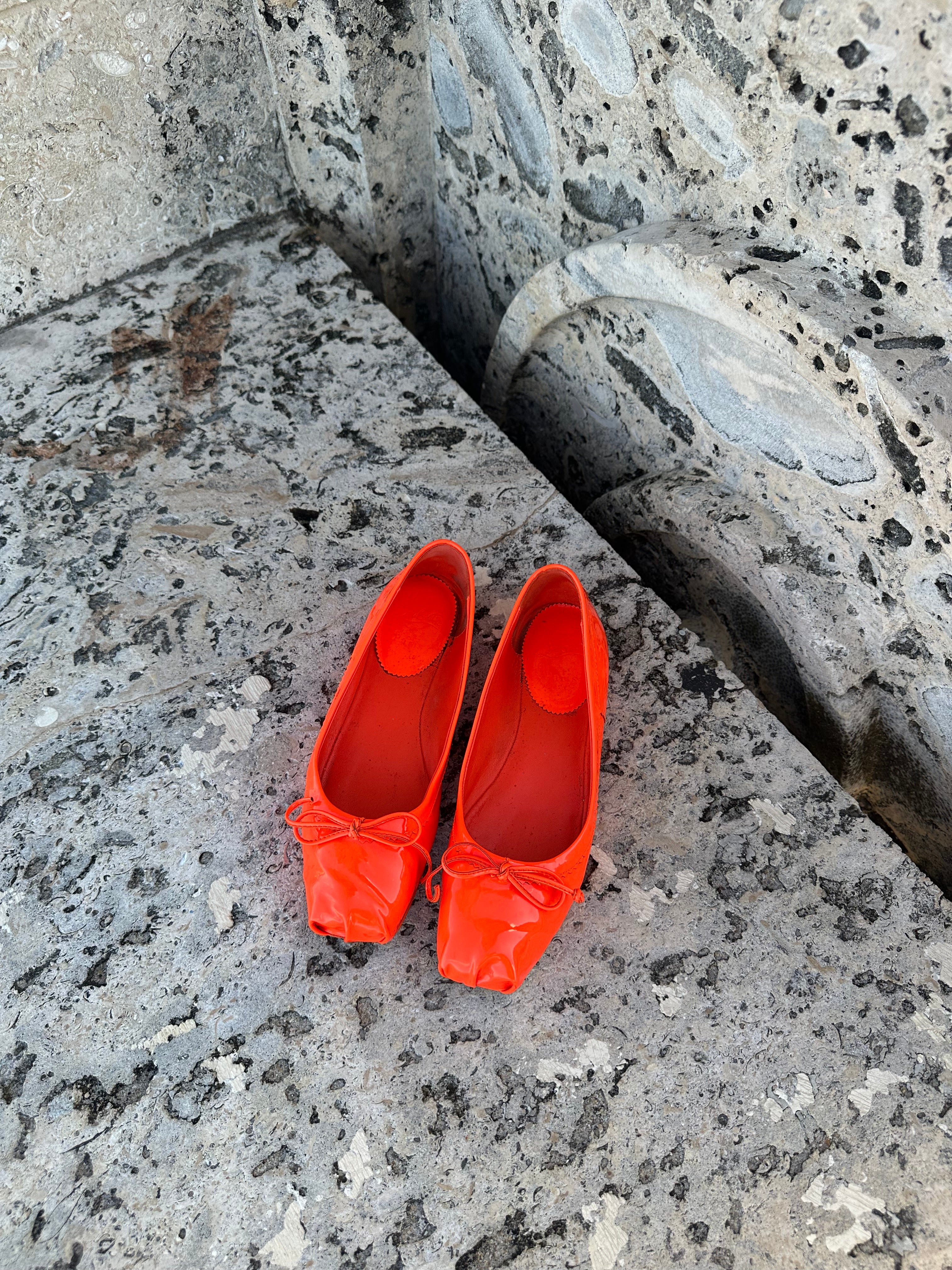 Christian Louboutin Mamadrague Patent Leather Ballet Flats 37.5