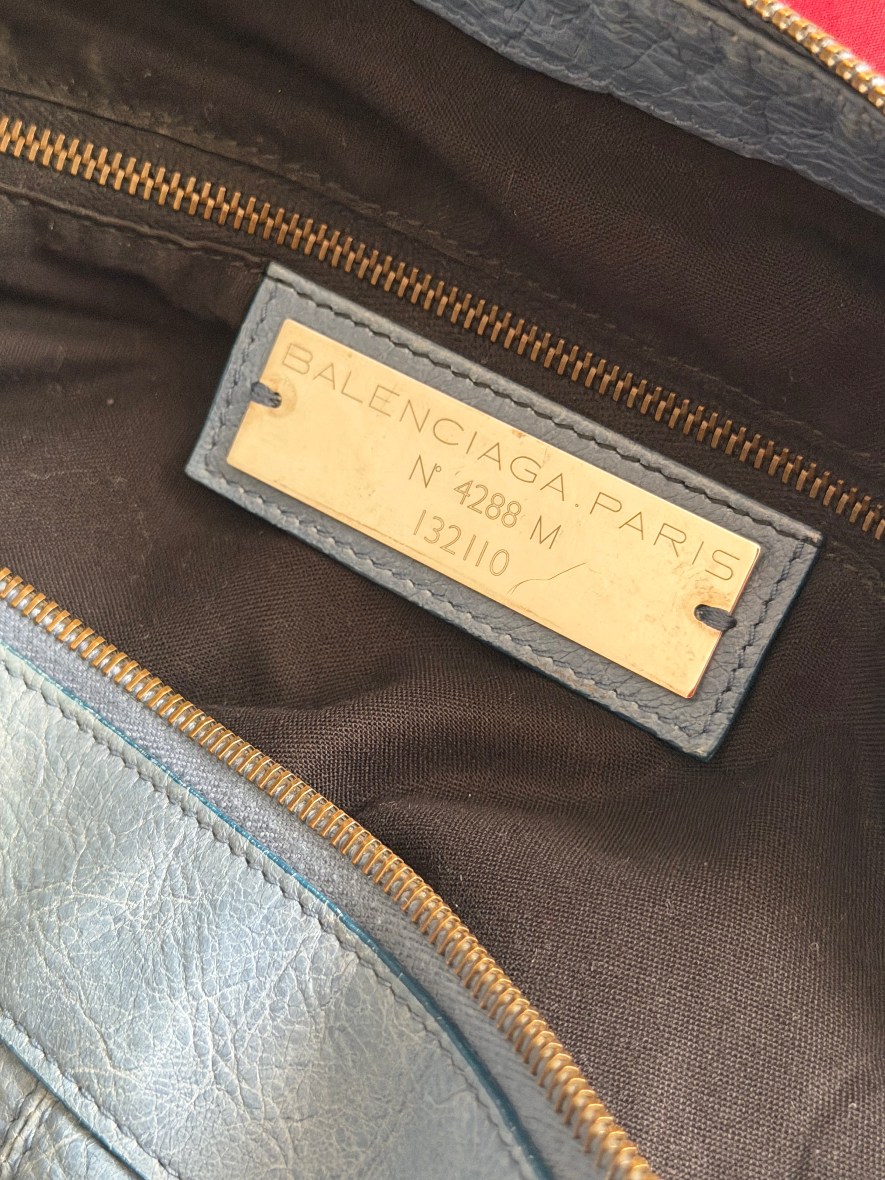 Balenciaga Work Bag – Dusty Sky Blue (Circa 2007–2008)