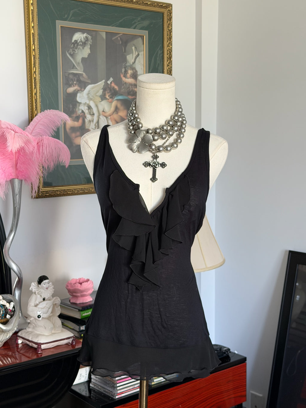 Black truffle sheer cami S