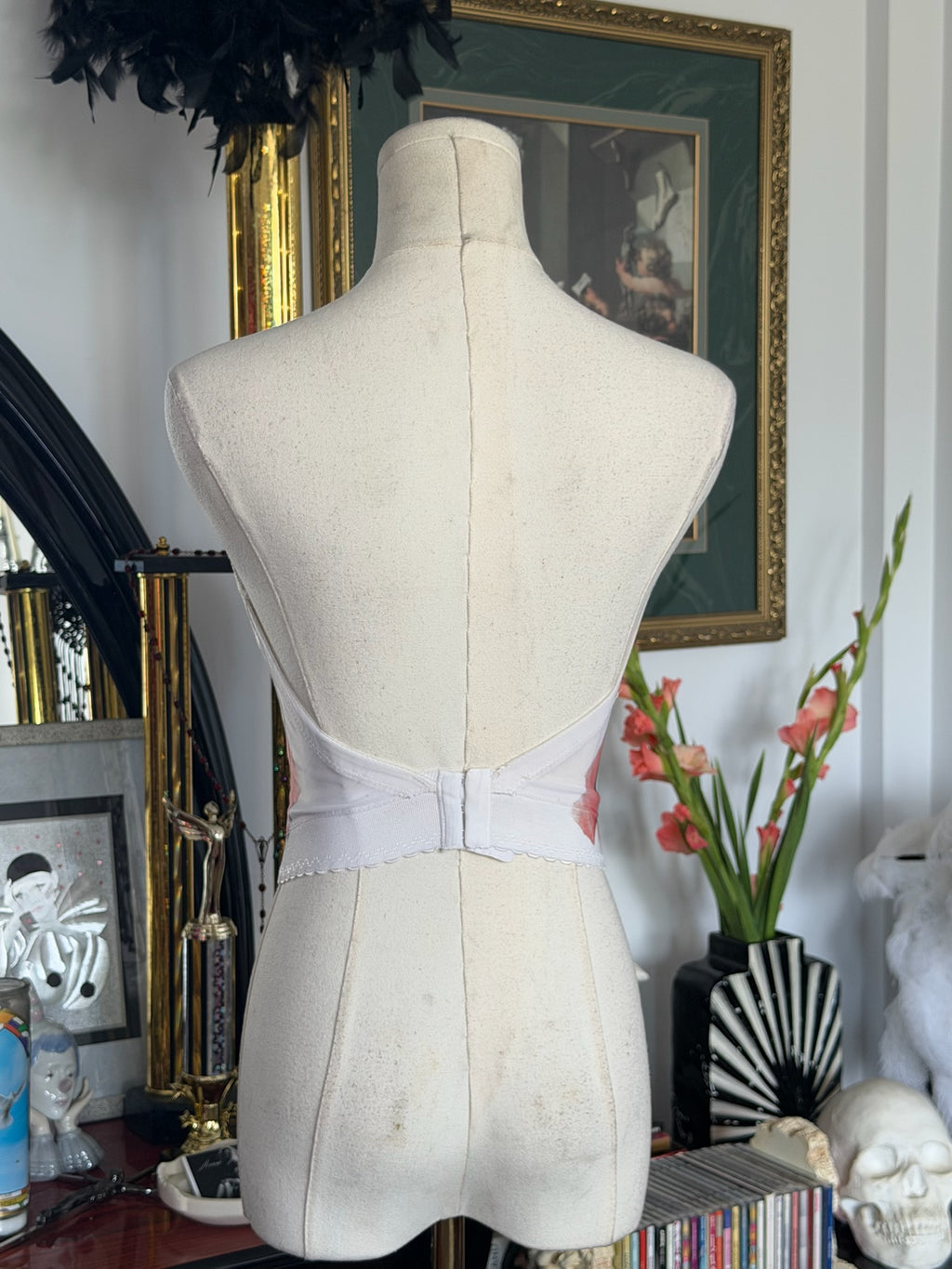 Arcane Angel One-of-One Upcycled Lace Rose Corset