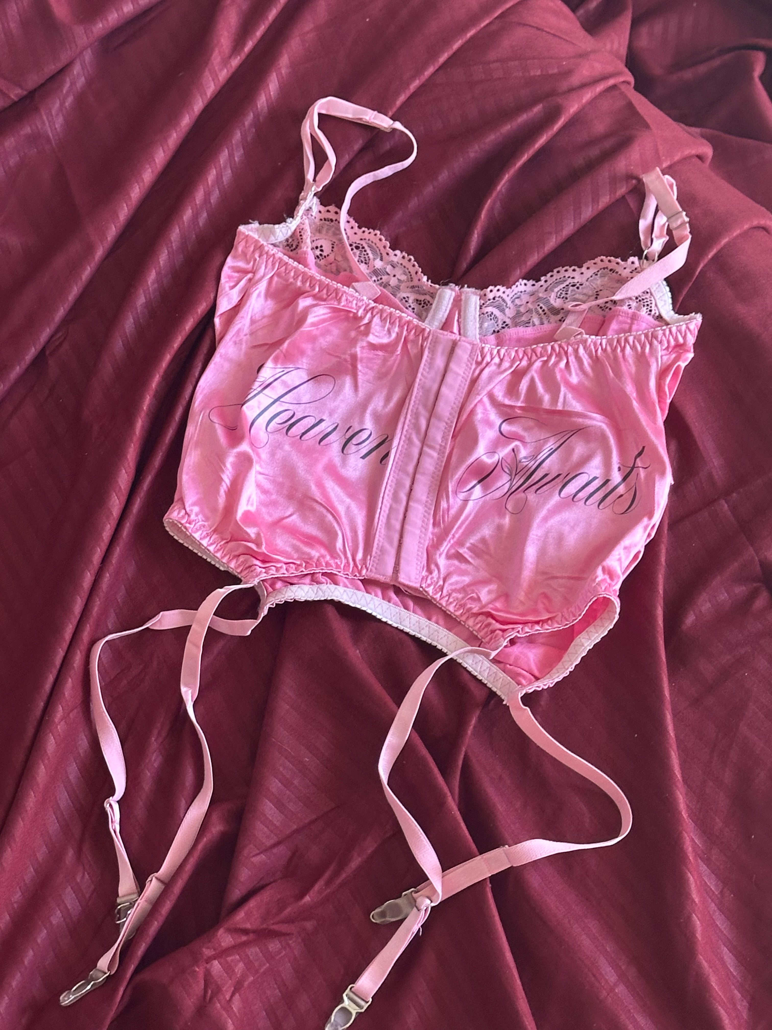 “Heaven Awaits” Pink Corset