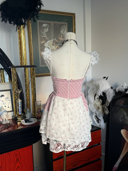 Altar’d State Cottagecore Floral Lace Mini Dress | XXS