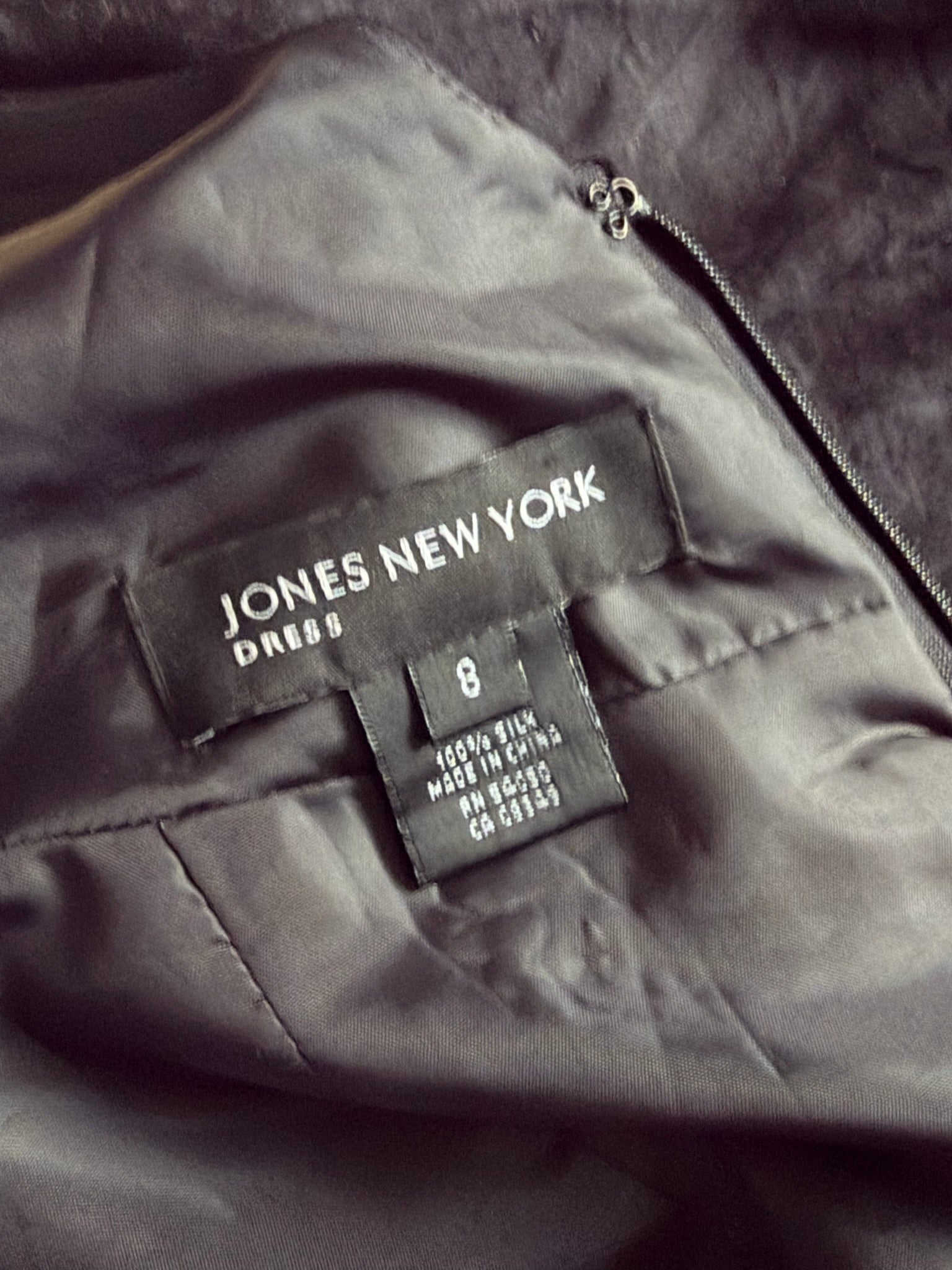 Jones New York 100% Silk Burgundy Evening Gownm | Size 8
