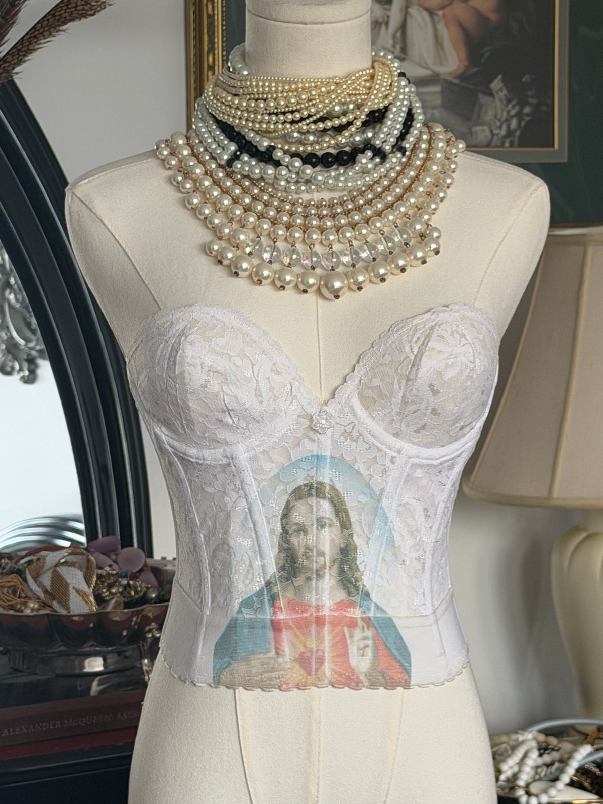 Arcane Angel “Heaven Awaits” One-of-One Lace Bustier Corset (Strapless)