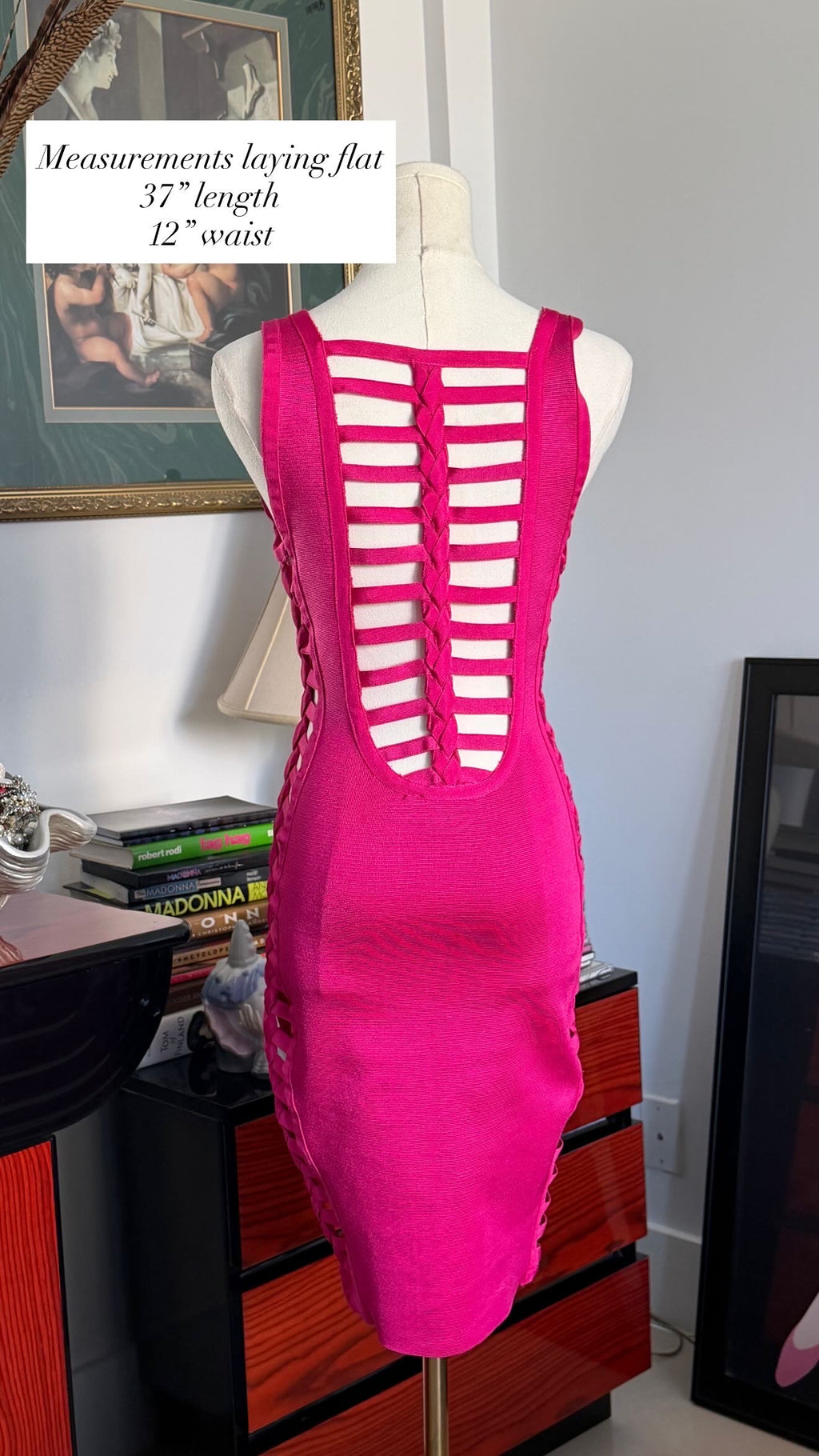 Hot Pink Bandage Dress