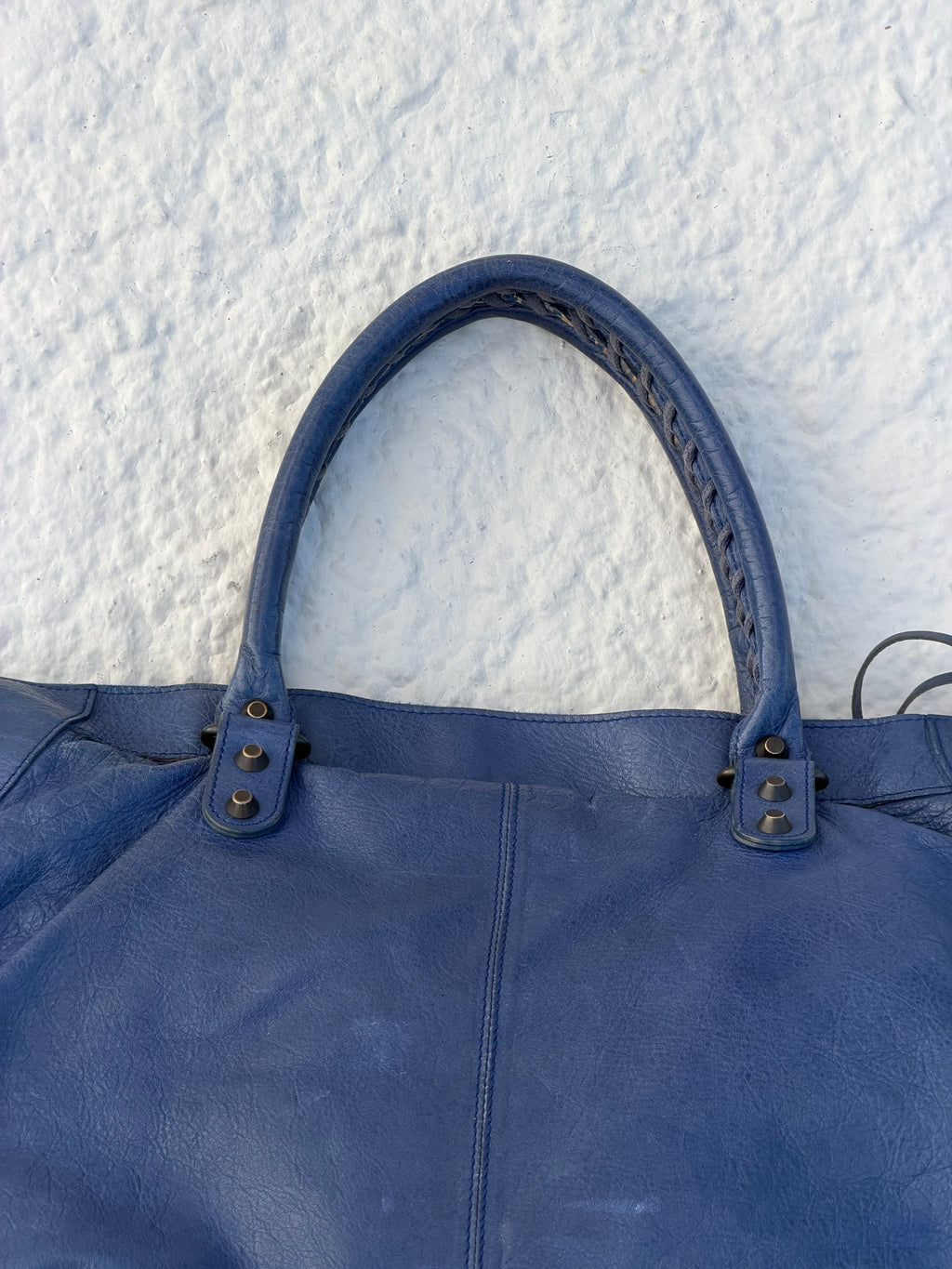 Balenciaga Work Bag in Blue Lambskin 2009