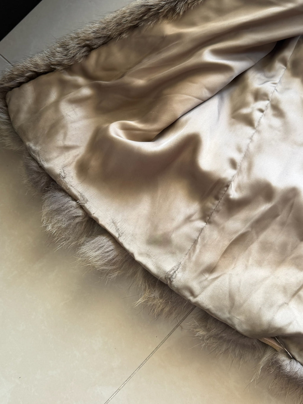 Vintage Full Length Genuine Fox Fur Coat