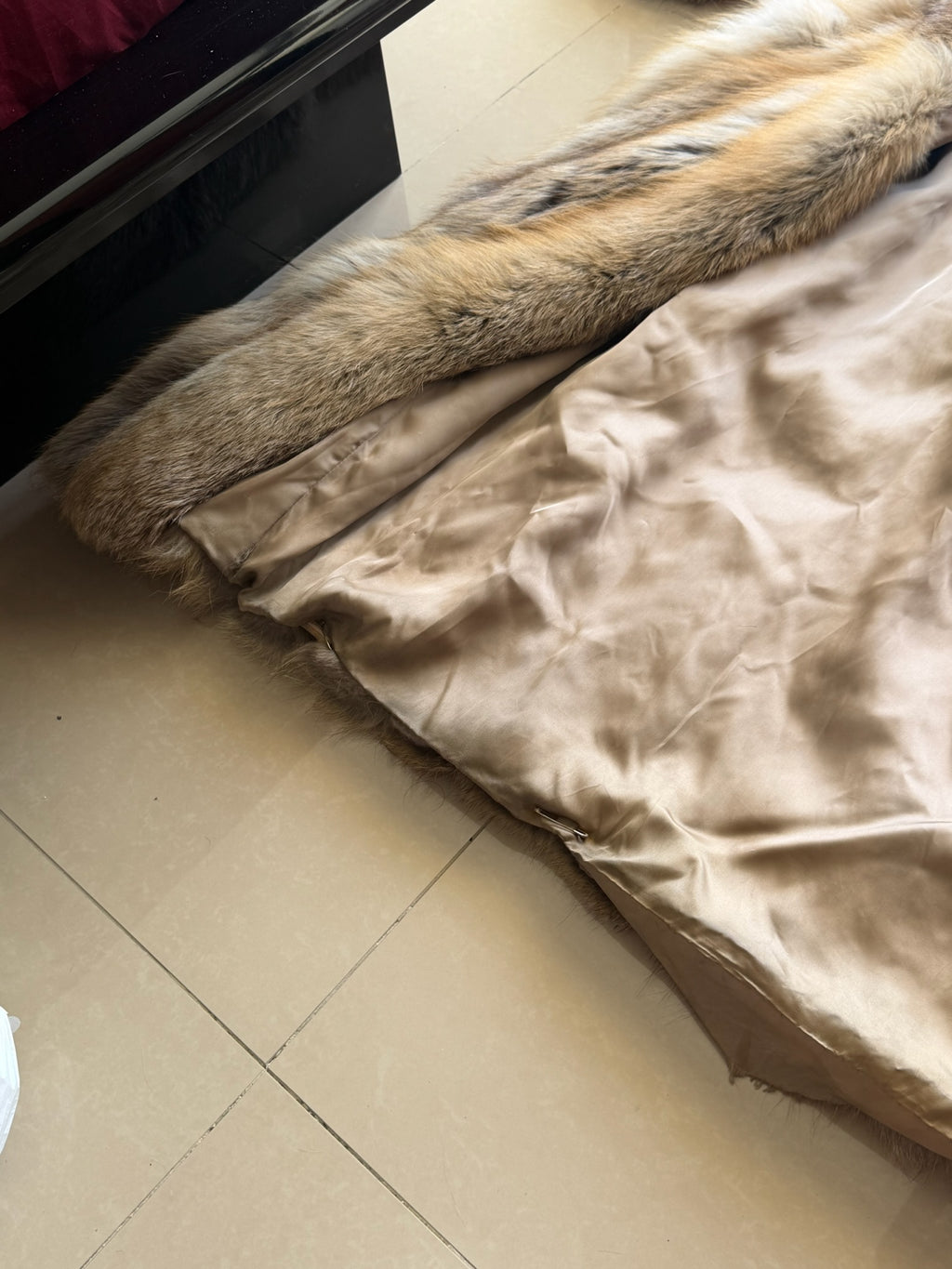 Vintage Full Length Genuine Fox Fur Coat