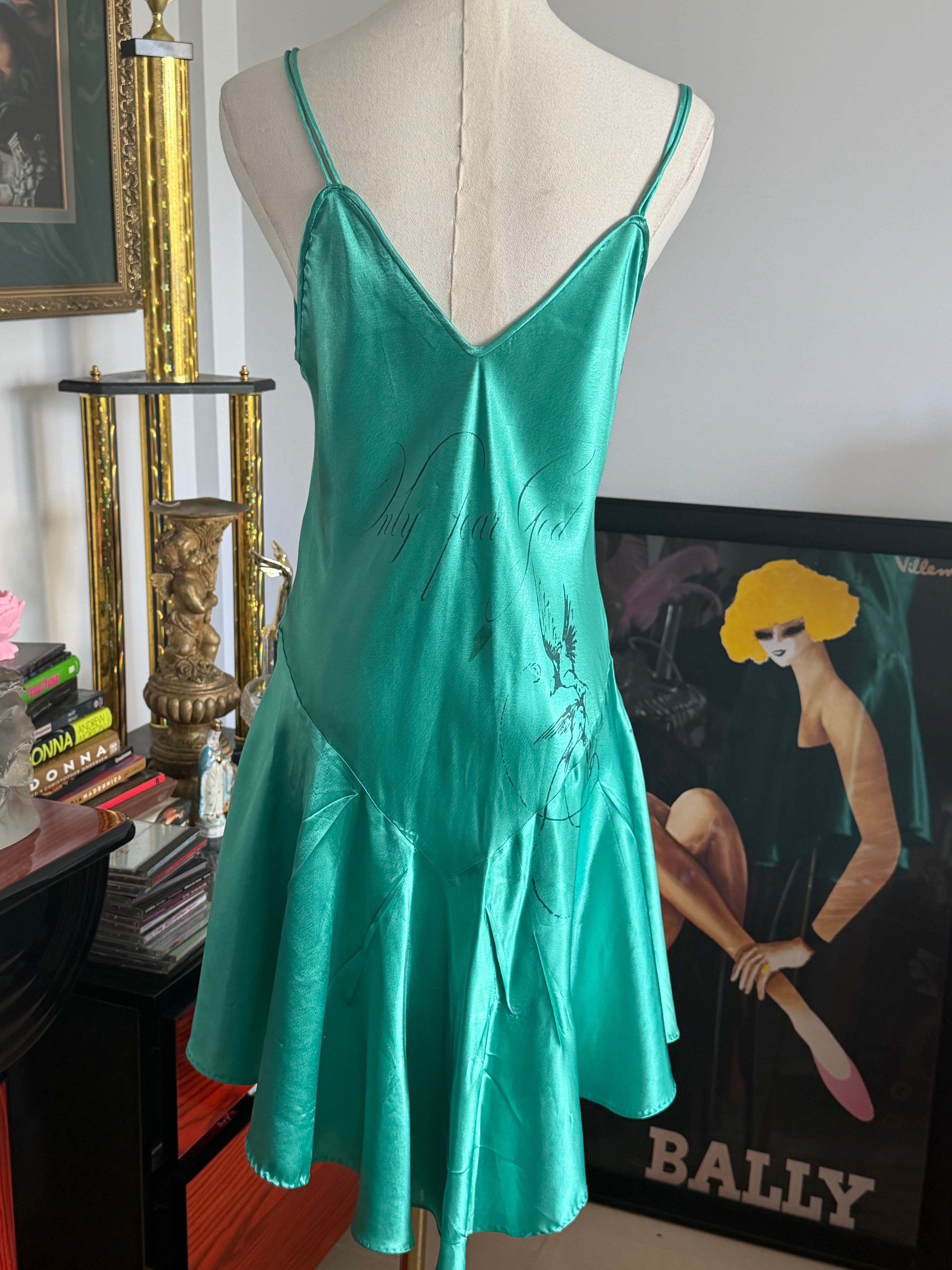 Arcane Angel One of One Emerald Slip Dress M