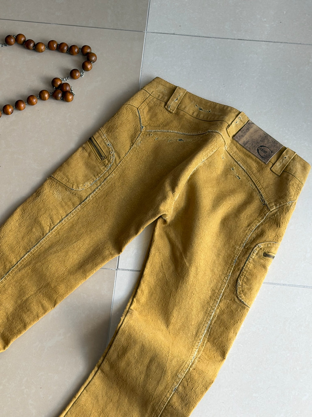 Just Cavalli Distressed Moto Pants 28