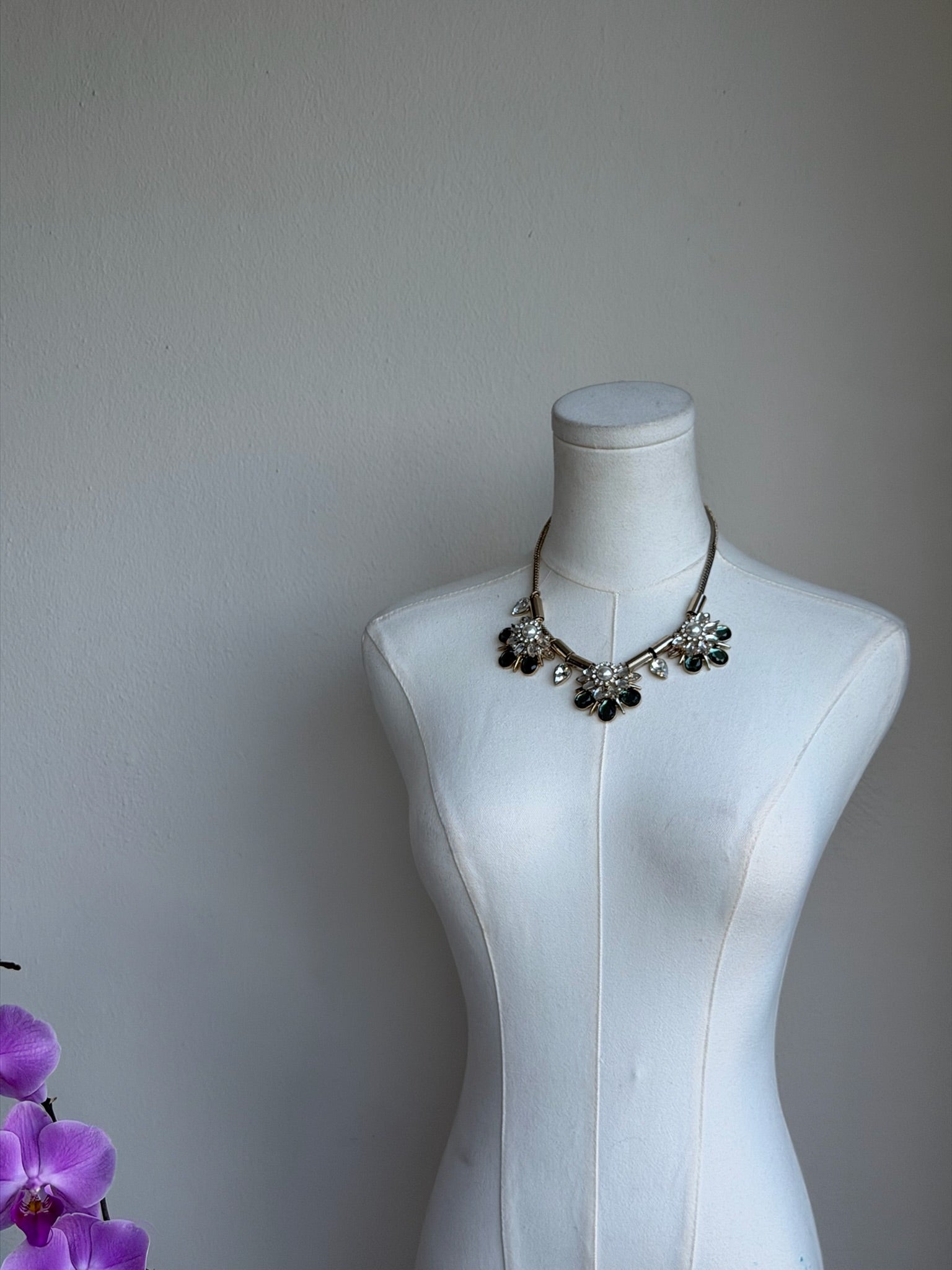 Crystal Floral  Necklace