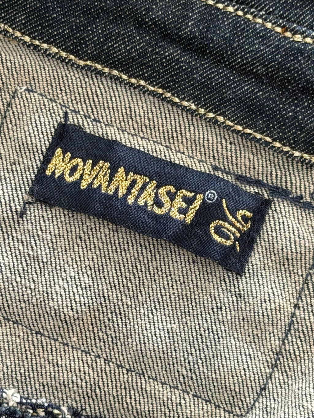 Y2K dark denim fitted vest M