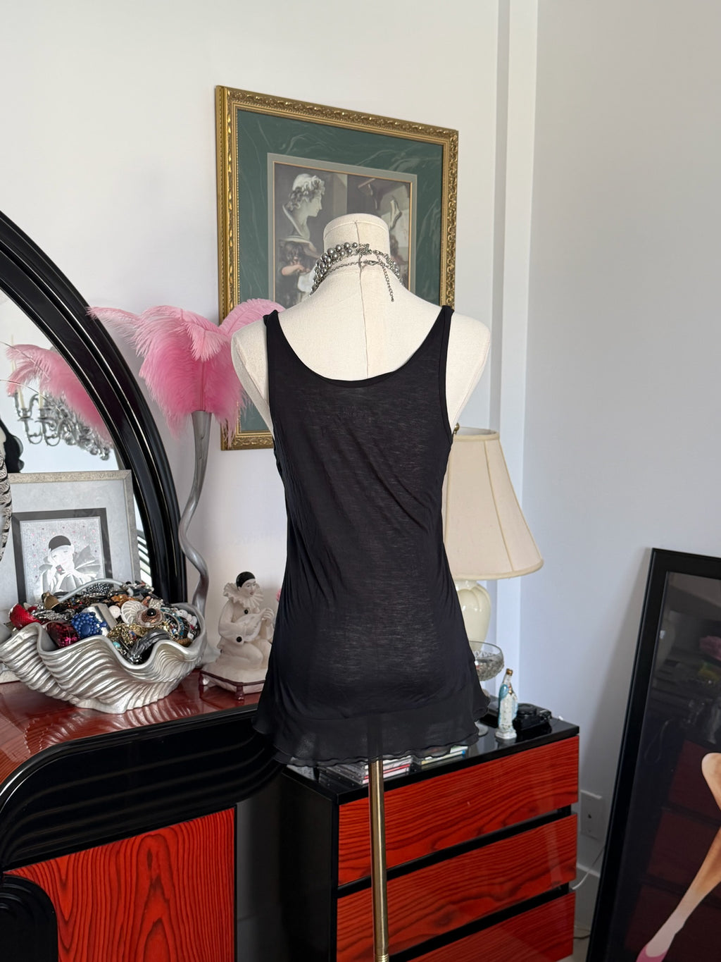 Black truffle sheer cami S
