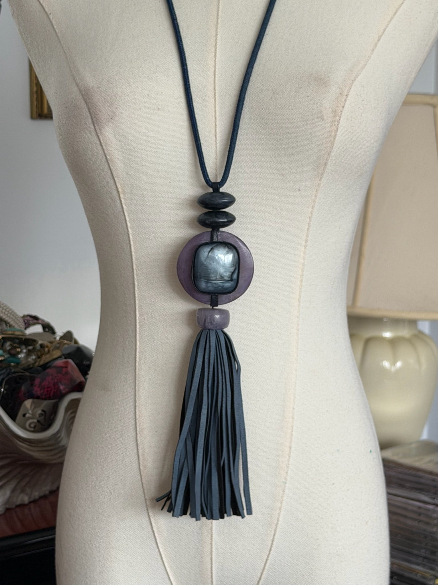 Tassel statement necklace