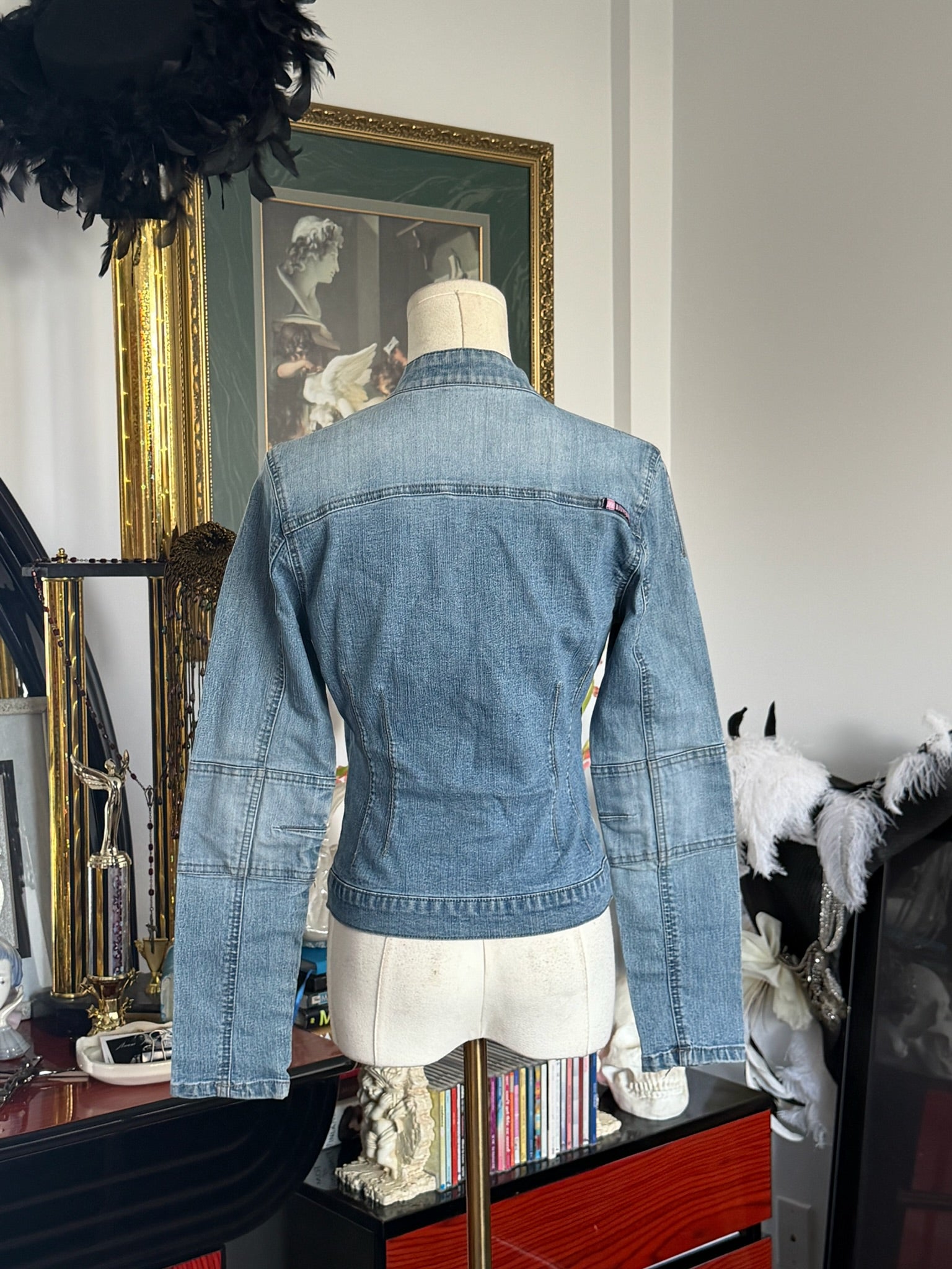 Bubblegum Y2K Fitted Light Wash Denim Jacket
