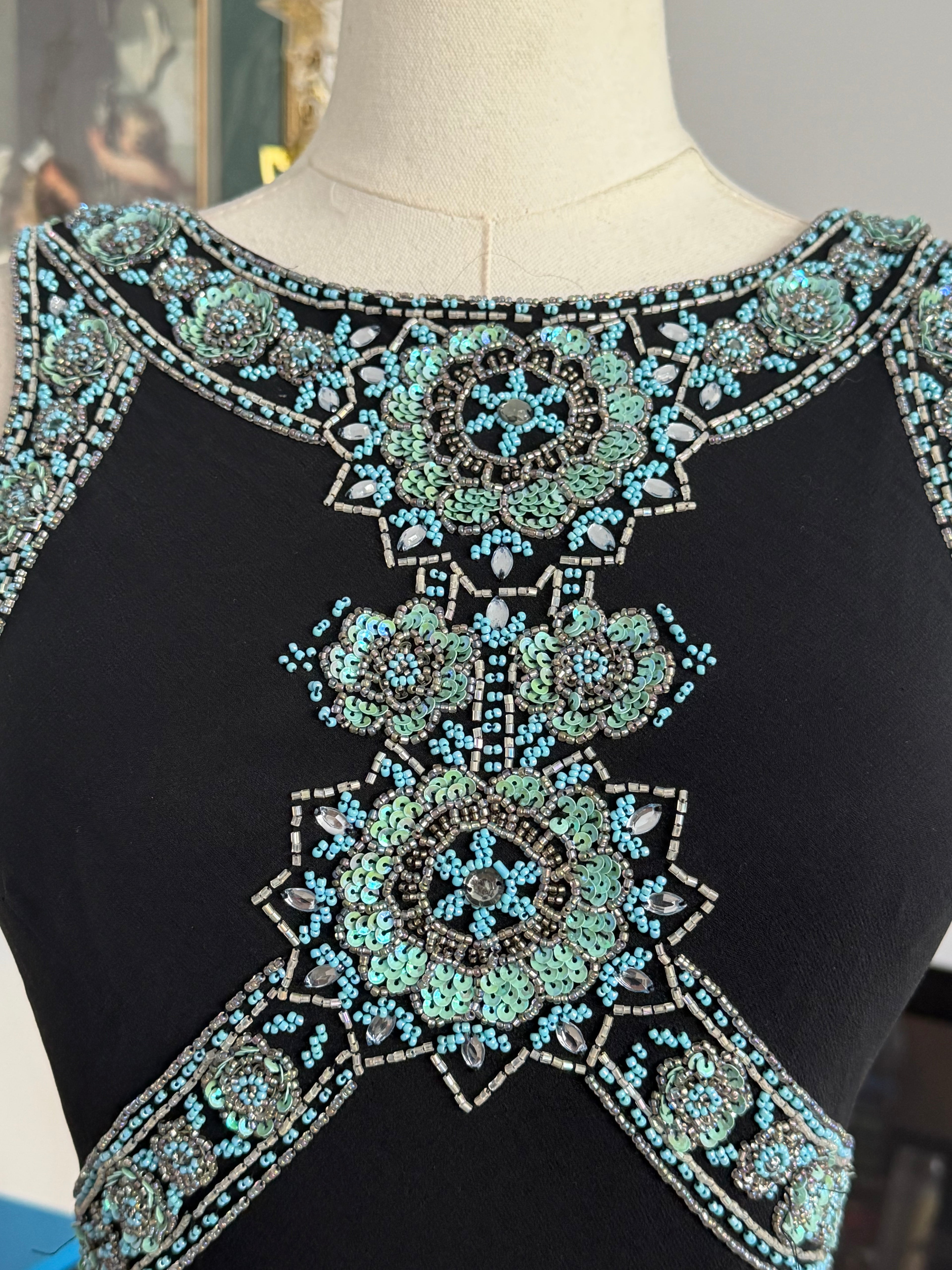 Sue Wong  Beaded Flapper Dress -6