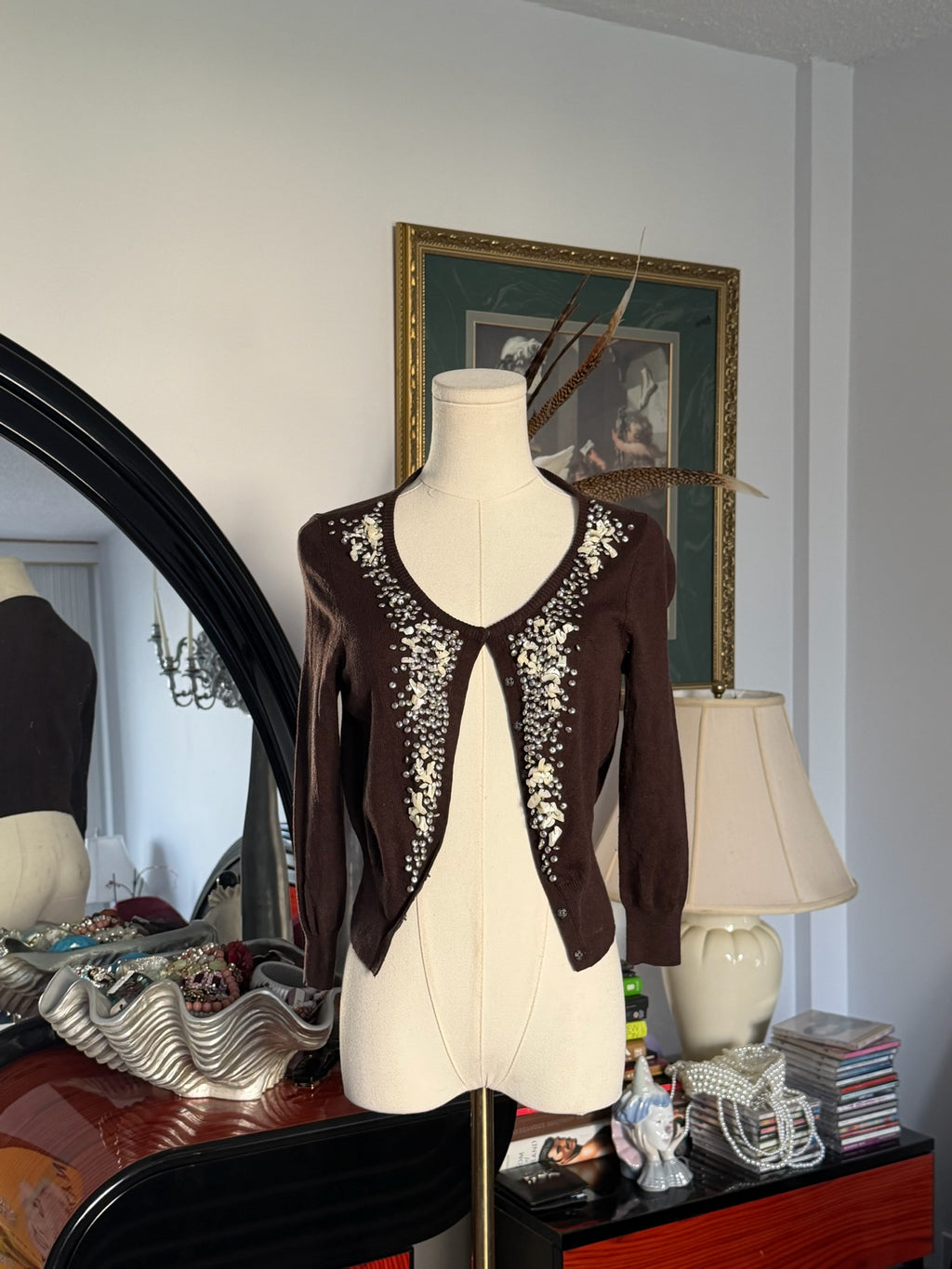 Vintage Bebe Embellished cardigan S