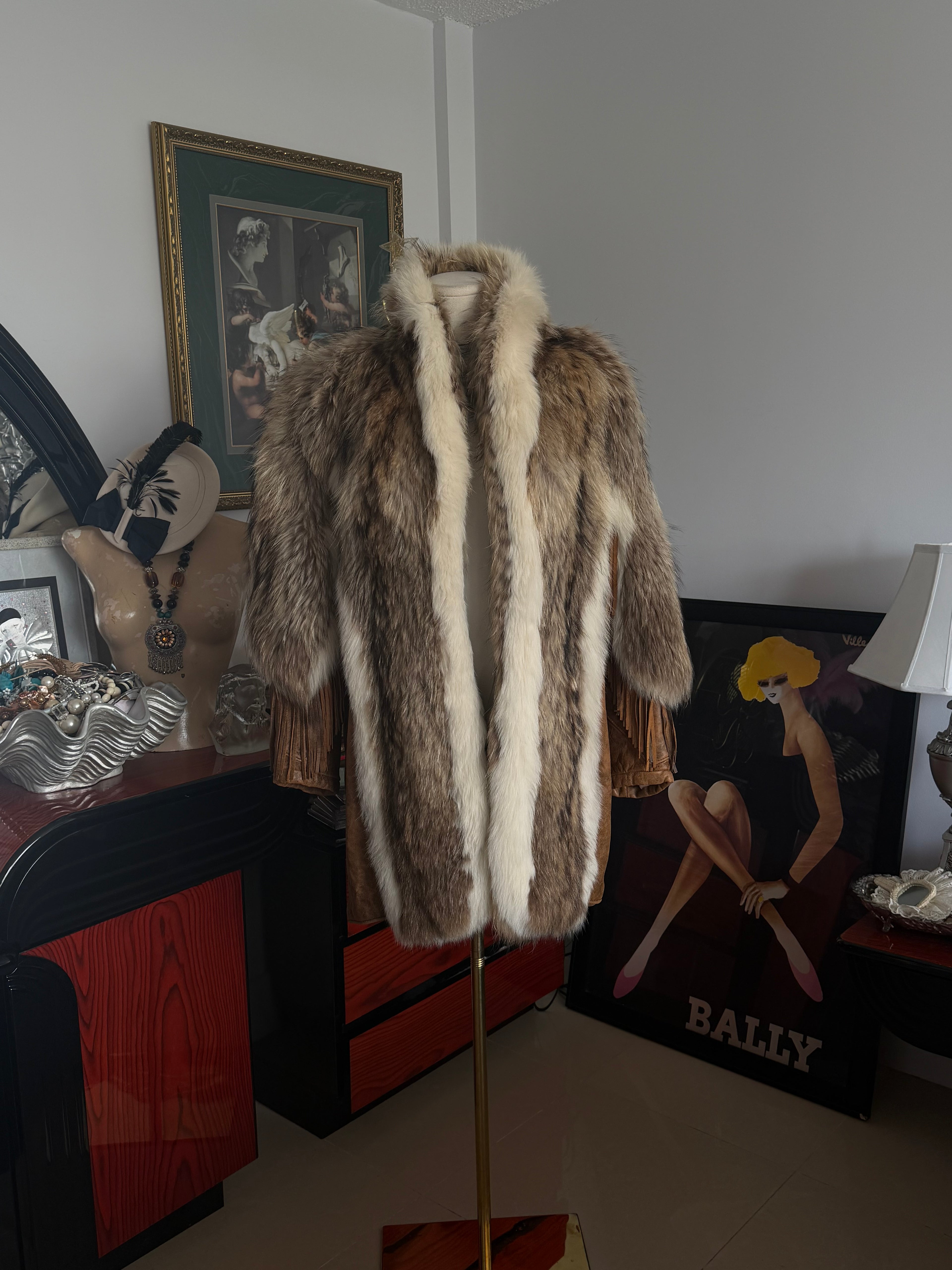 Vintage Genuine Fur & Suede Fringe Coat – Willy Rudke Atlantic City