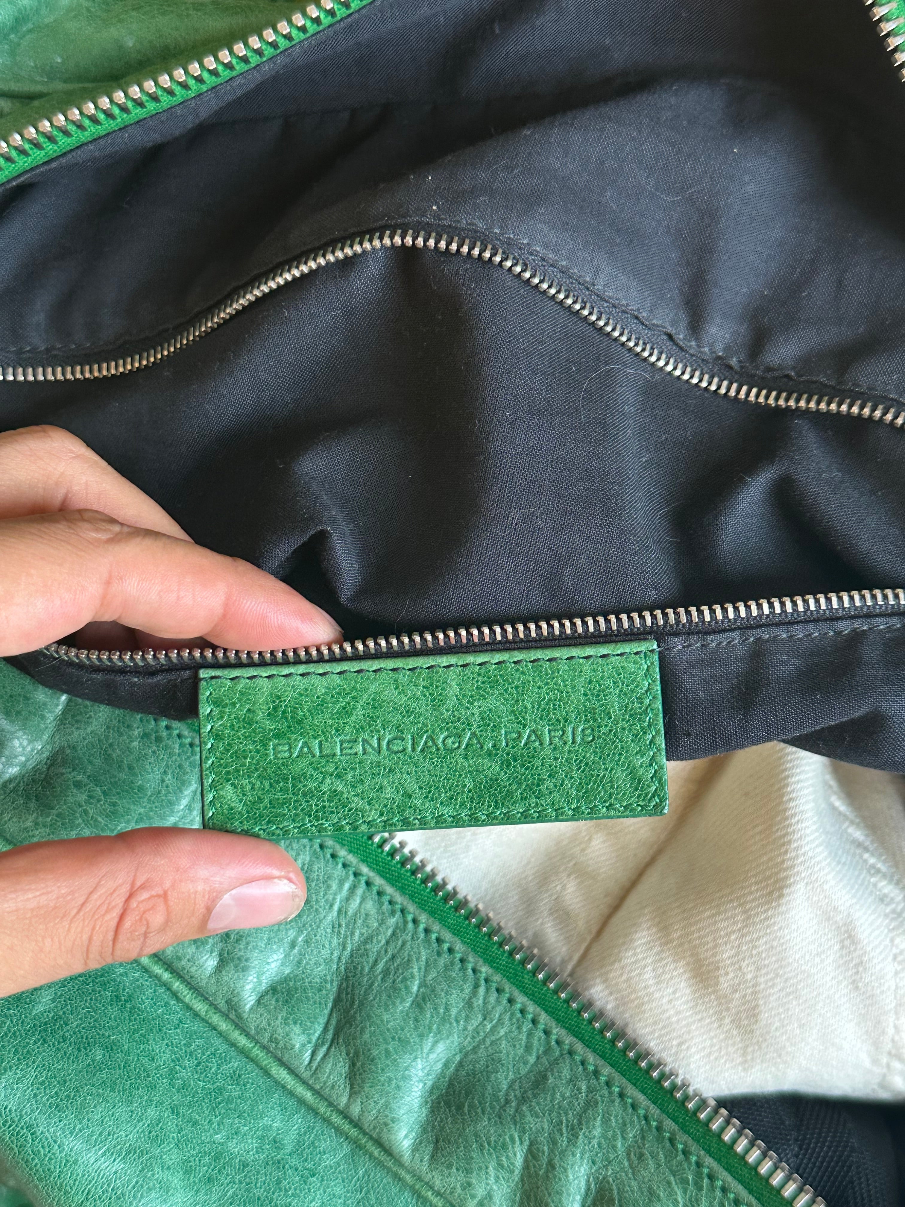 Emerald Green Brogue 12" City bag