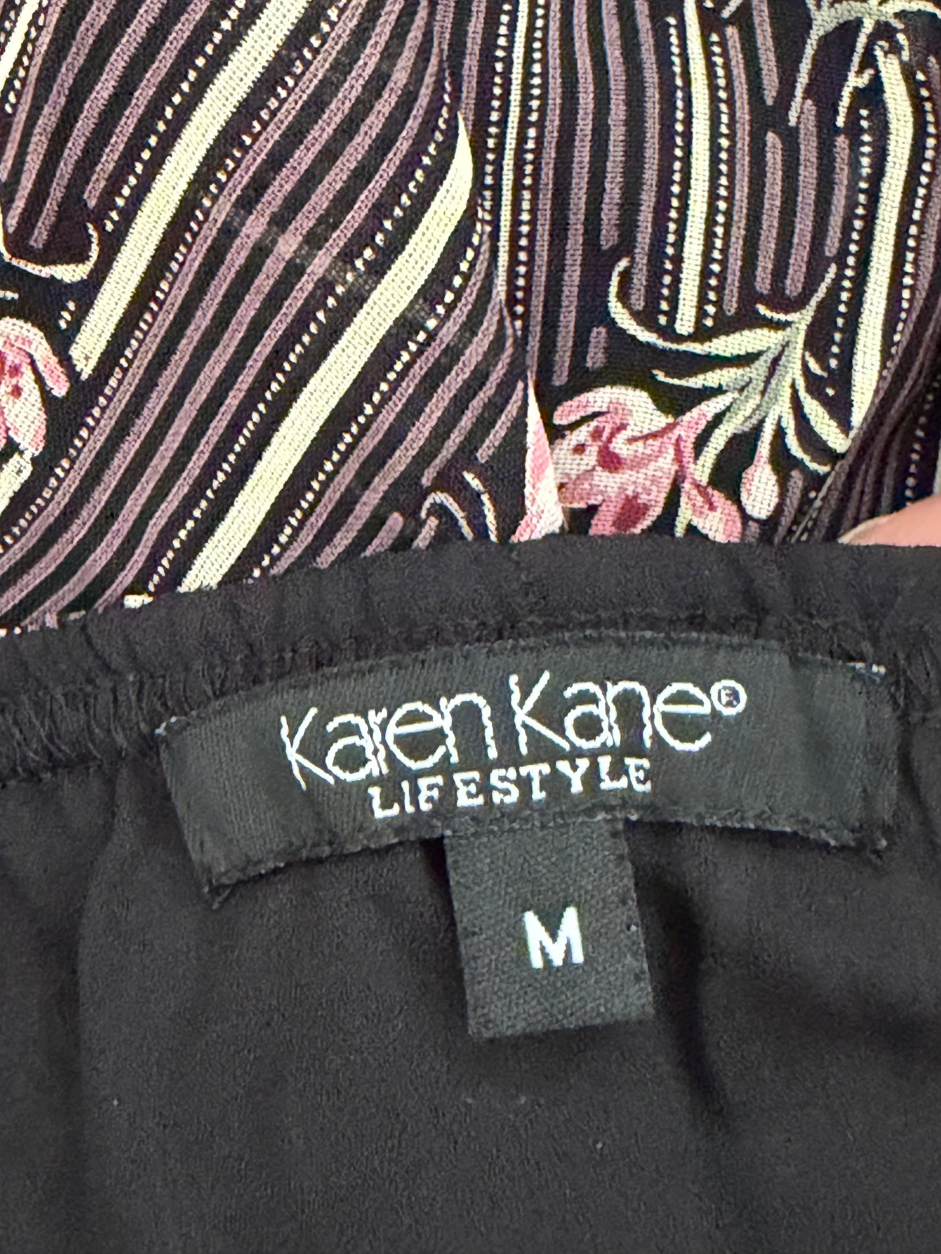 Karen Kane Lifestyle Floral Ruffle Midi Skirt | Size M