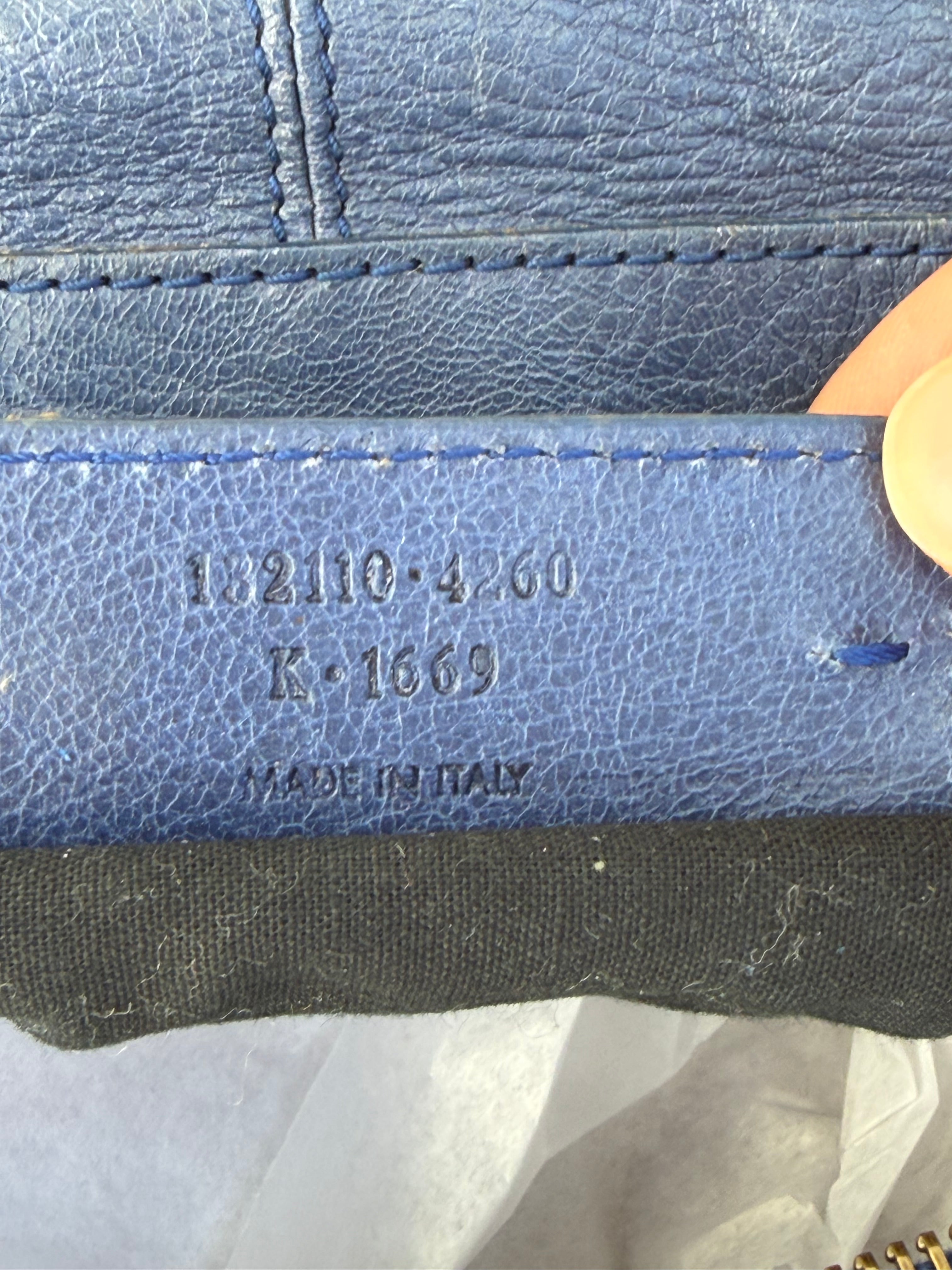 Balenciaga Work Bag in Blue Lambskin 2009