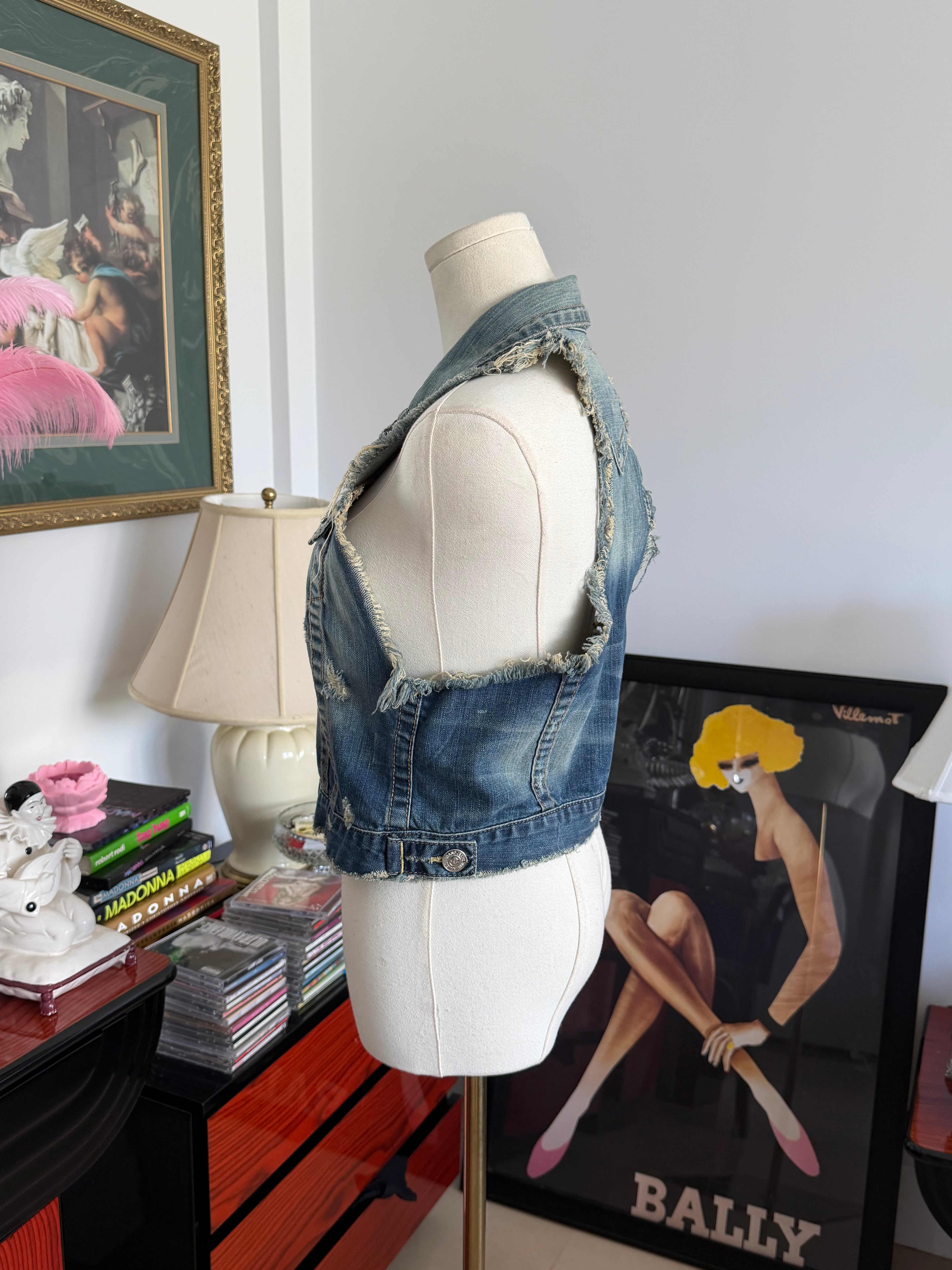 True religion denim vest
