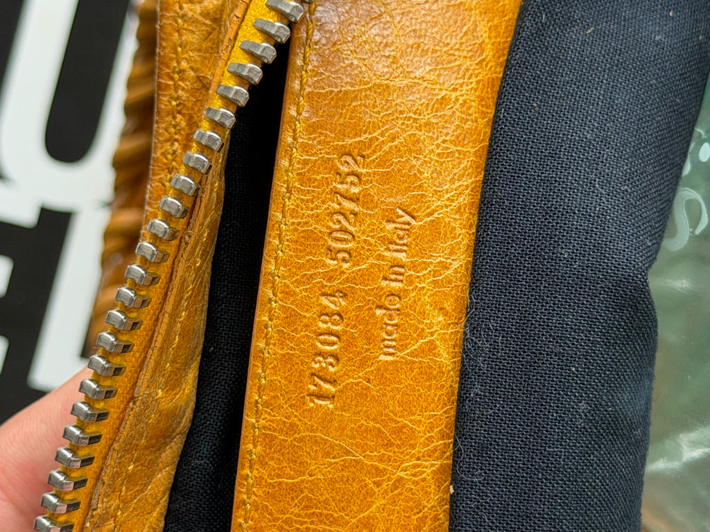 Balenciaga Classic City Bag – Saffron Mustard Yellow Giant Silver Hardware (2012 Era)