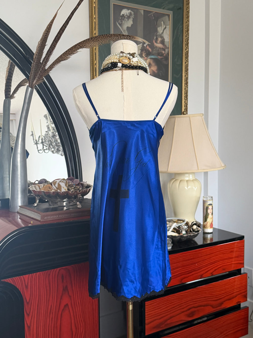 Royal Blue Arcane Slip Dress – Size XS