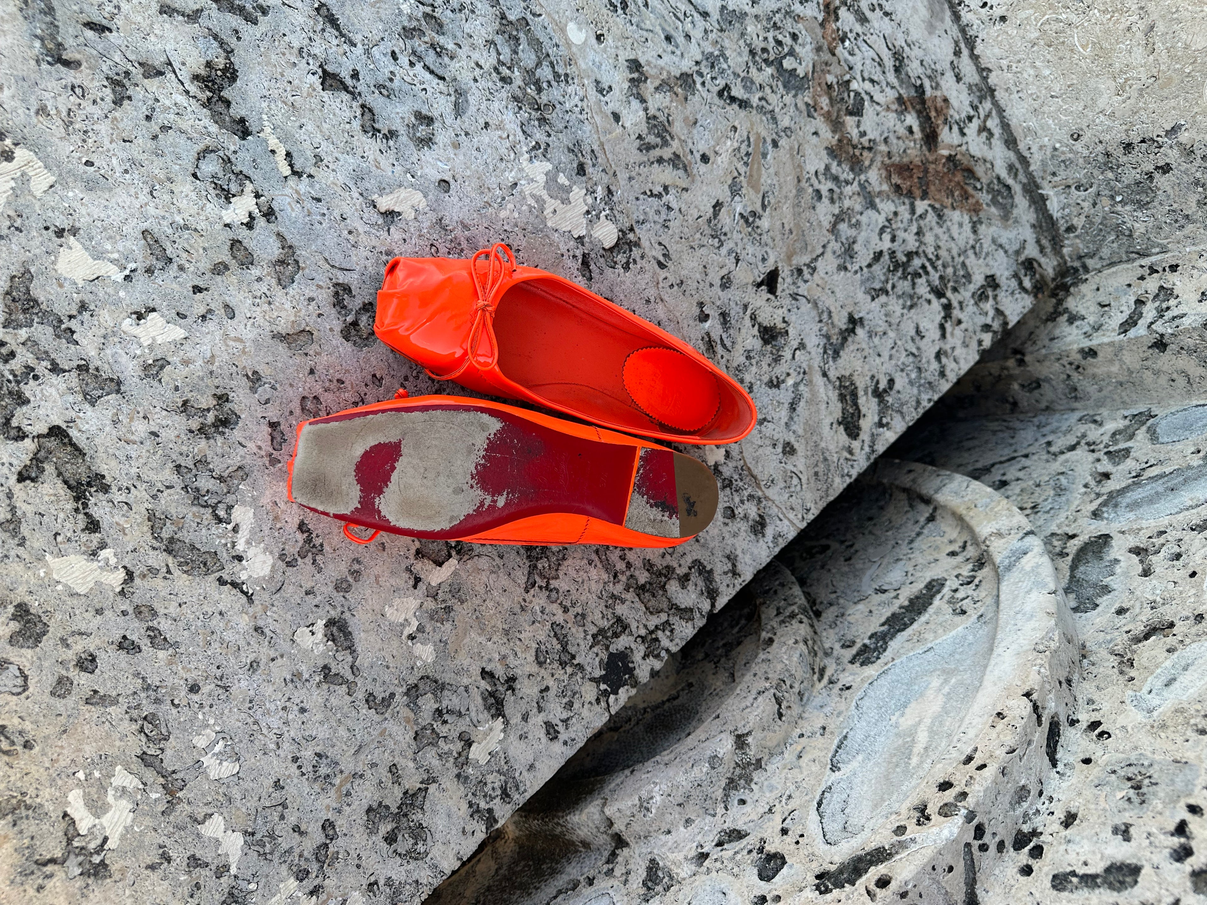 Christian Louboutin Mamadrague Patent Leather Ballet Flats 37.5