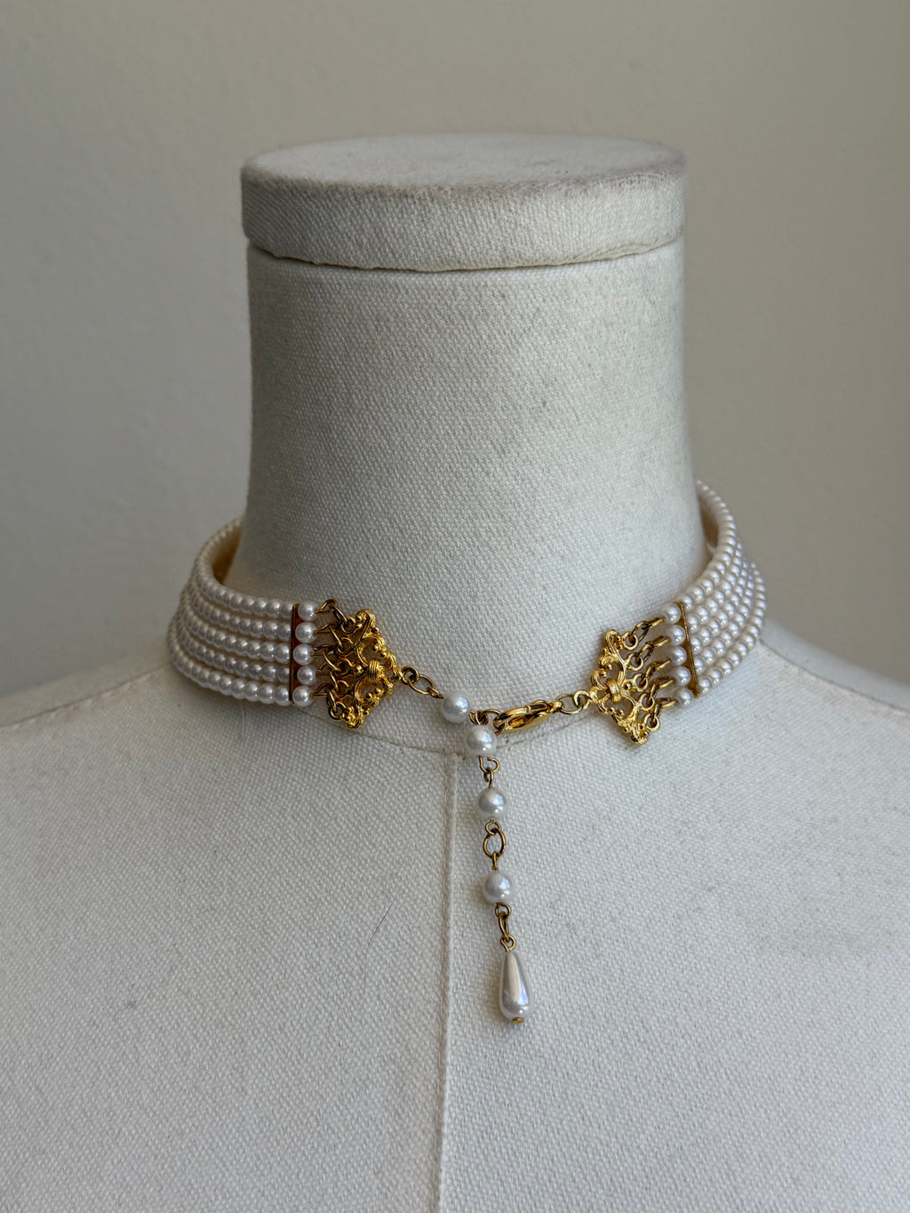 Vintage Multi-Strand Pearl Choker