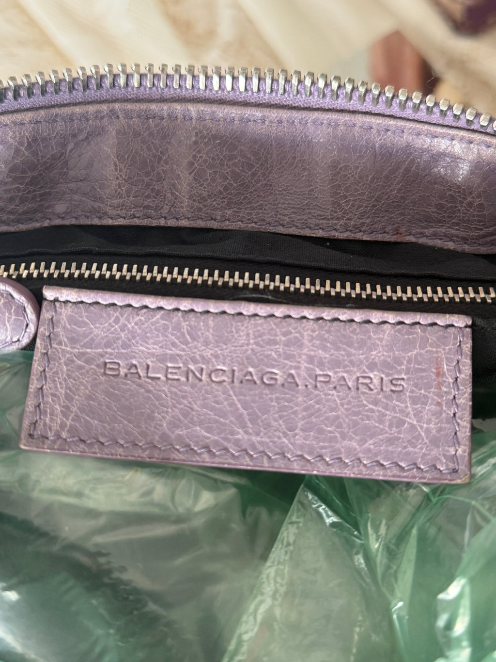 Balenciaga Classic Work Bag in Dusty Lavender Arena Lambskin (c. 2007)
