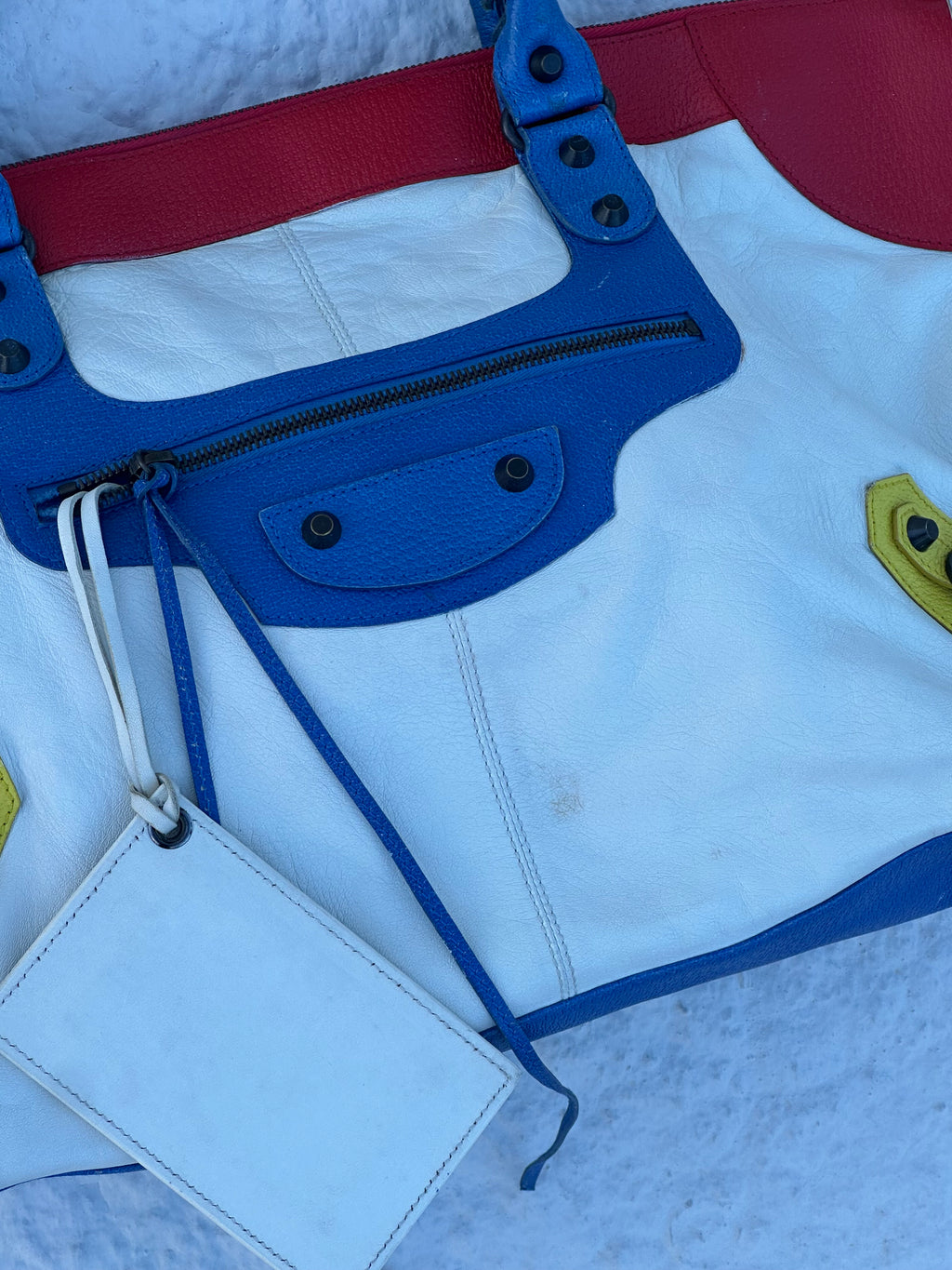 Balenciaga “Lego” Tricolor City / Work Bag (Arena Leather)