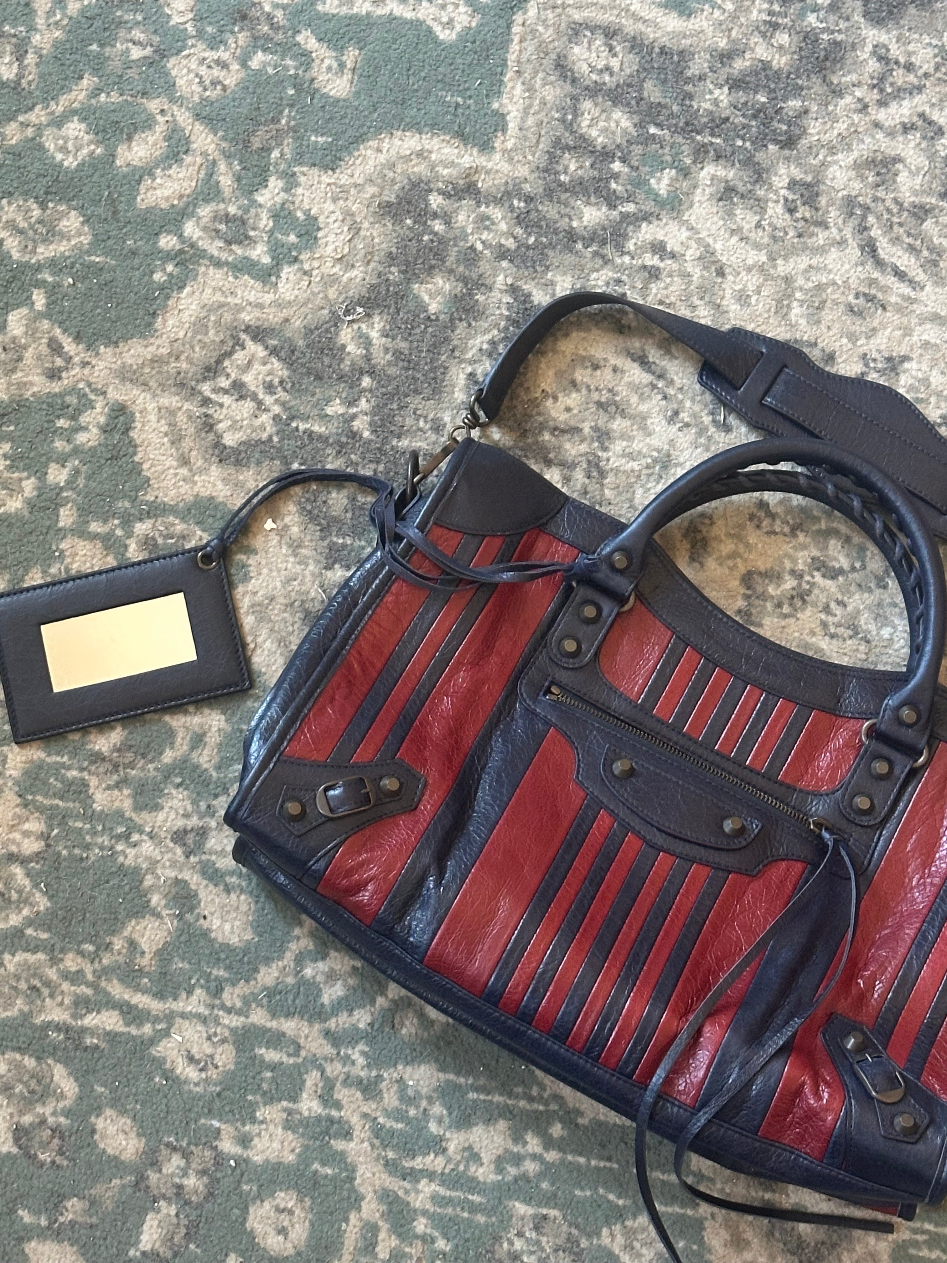 Balenciaga Striped City Bag – Fall/Winter Collection