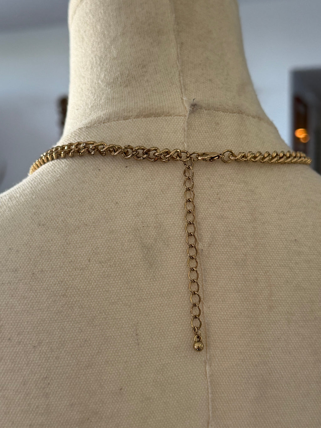 Olive Green Jewel Statement Necklace