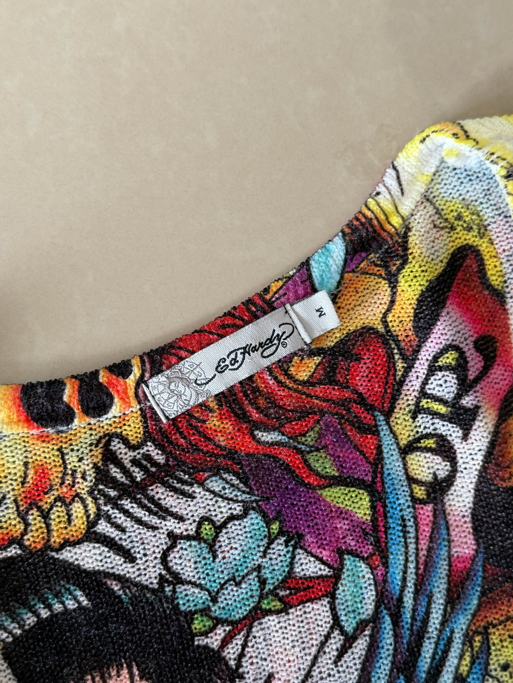 Y2K ED HARDY bodycon dress M￼
