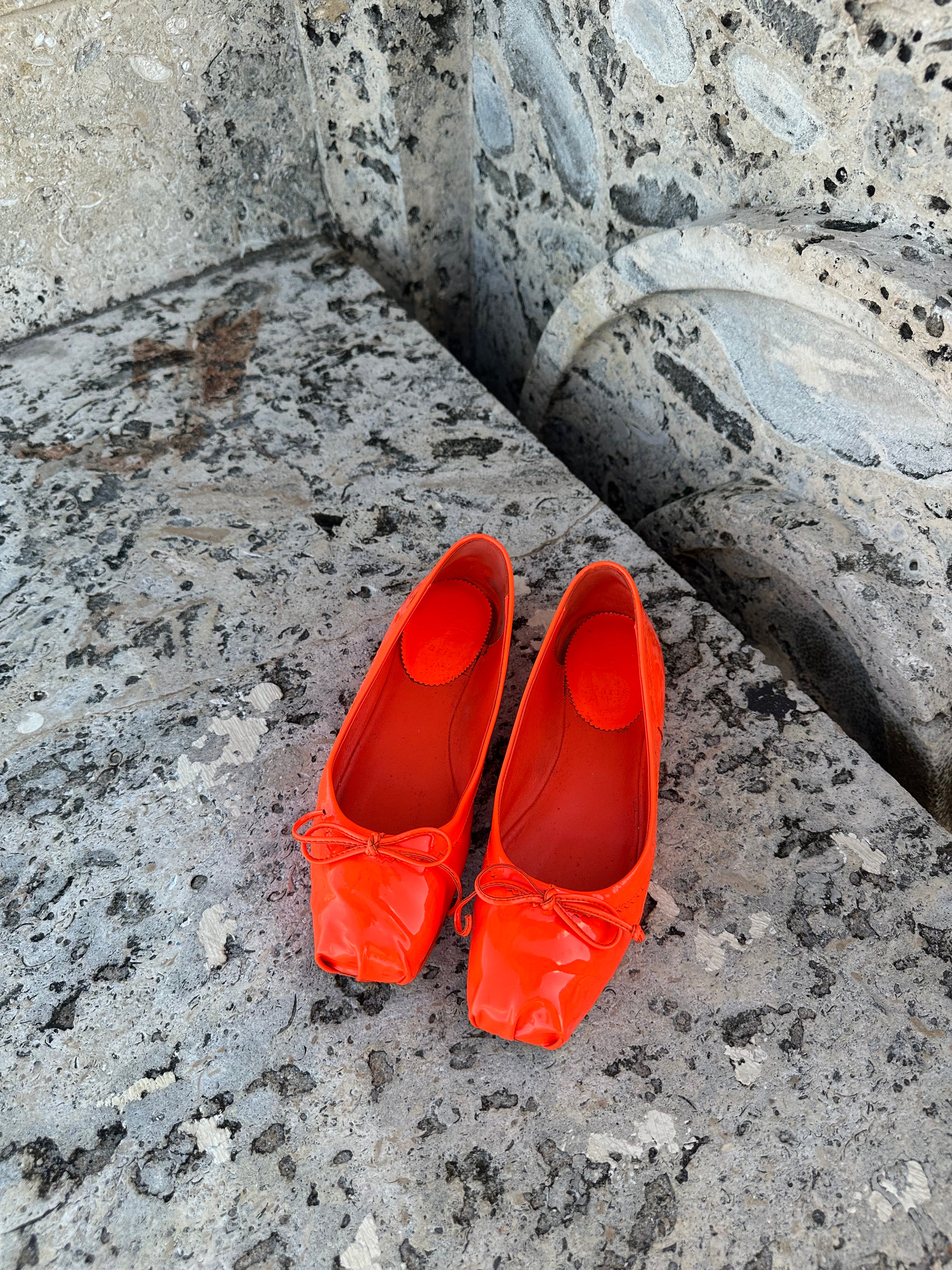 Christian Louboutin Mamadrague Patent Leather Ballet Flats 37.5