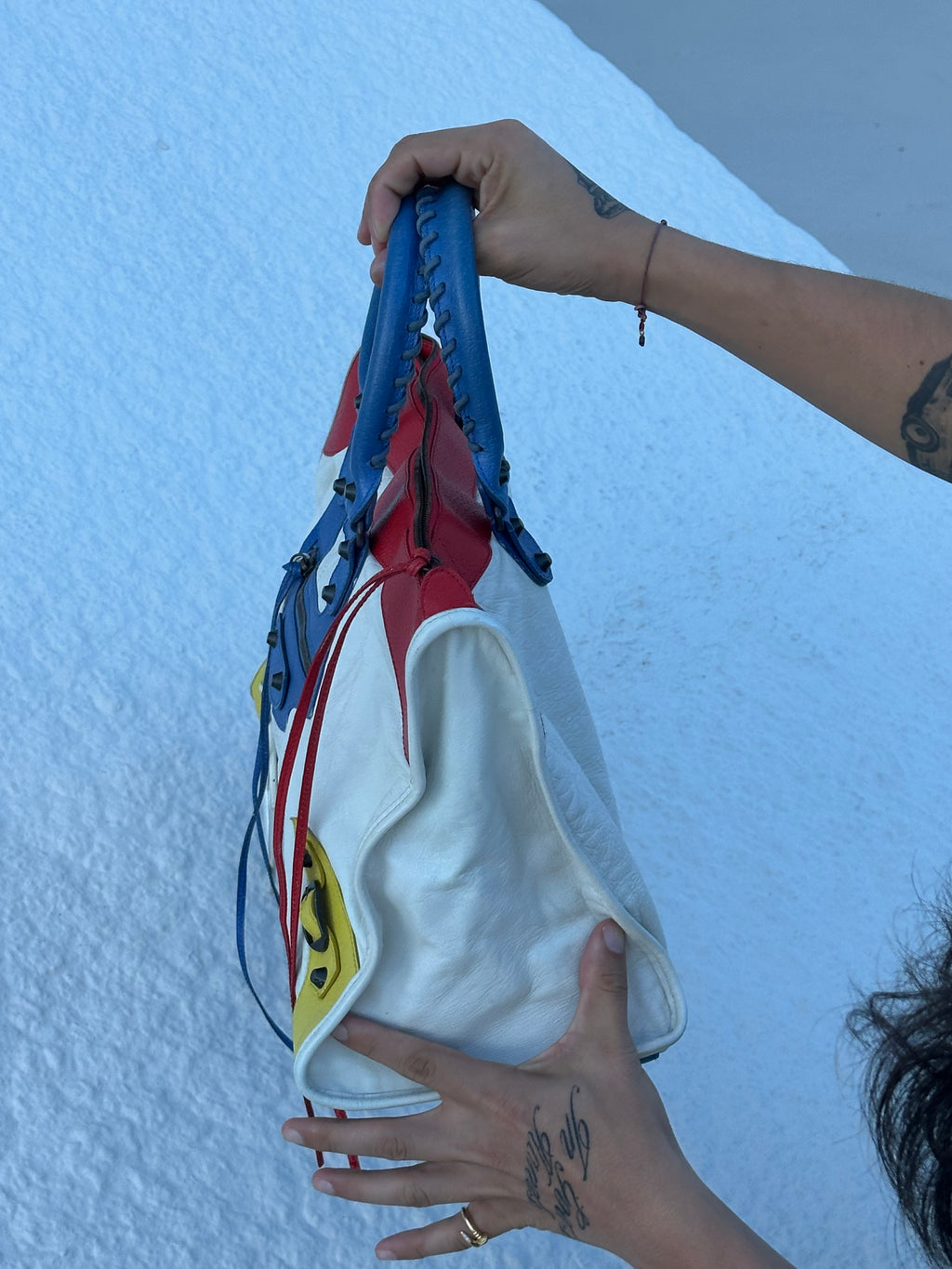 Balenciaga “Lego” Tricolor City / Work Bag (Arena Leather)