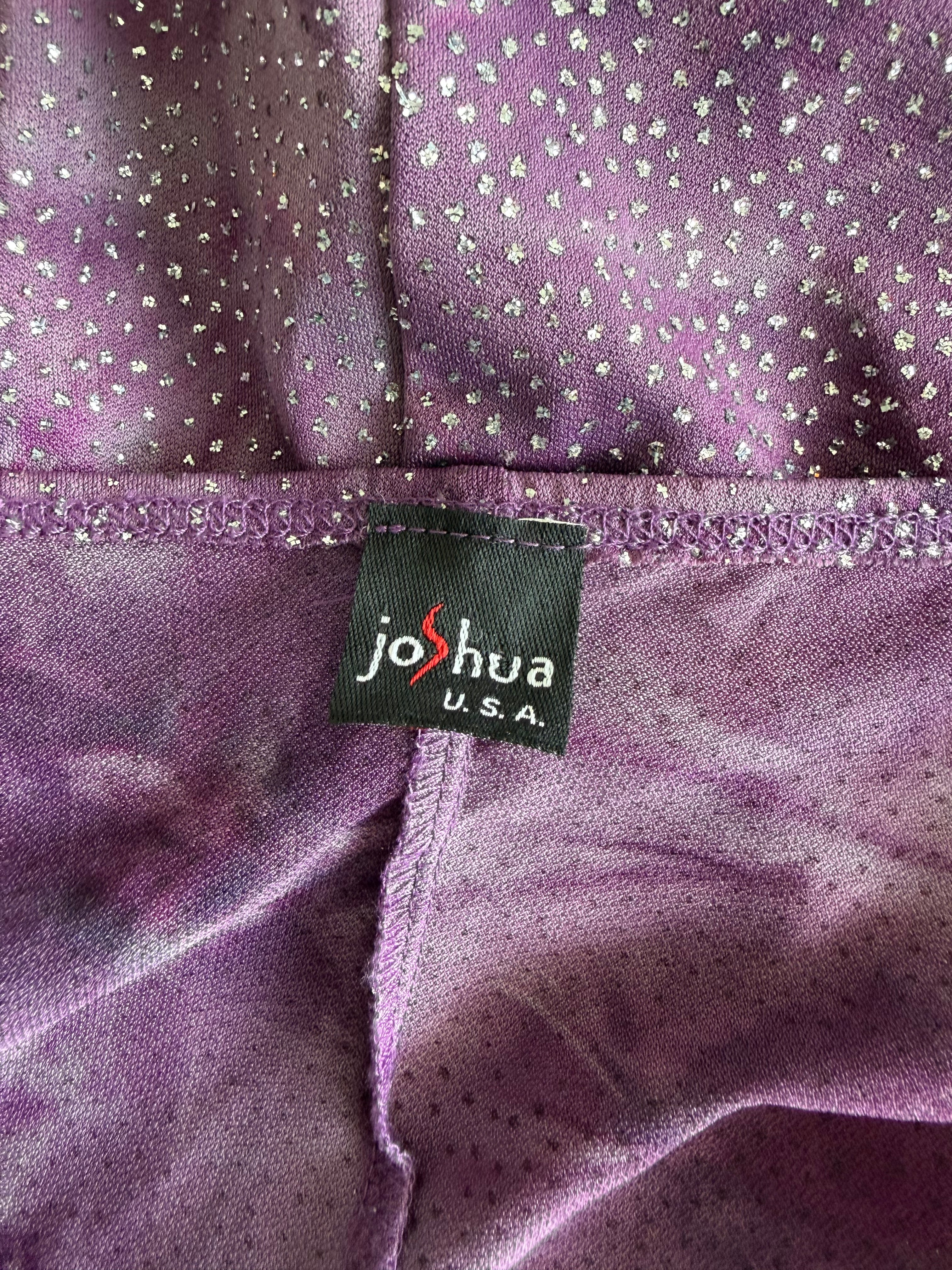 Vintage Y2K Purple Glitter Slip Dress S