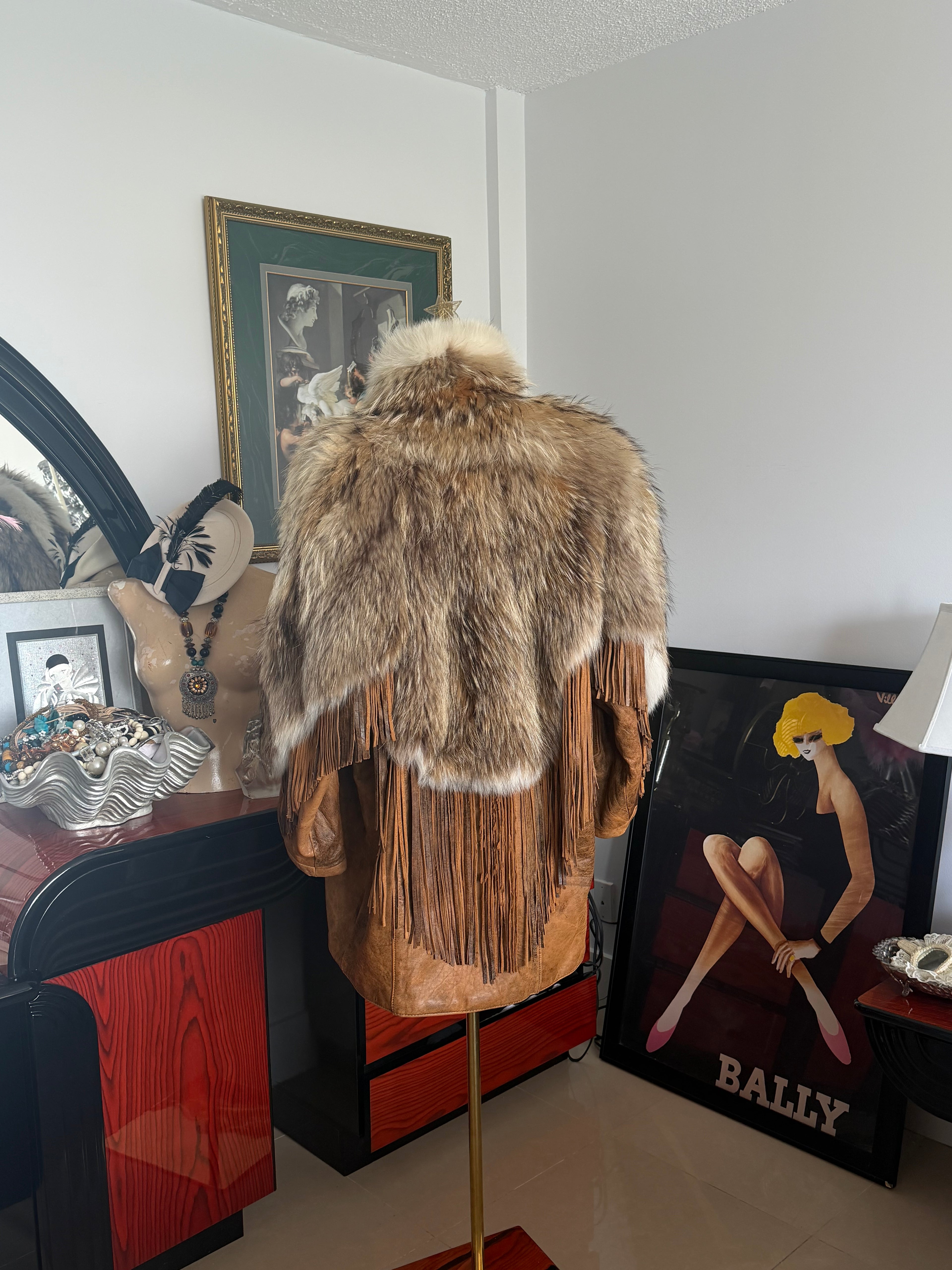 Vintage Genuine Fur & Suede Fringe Coat – Willy Rudke Atlantic City