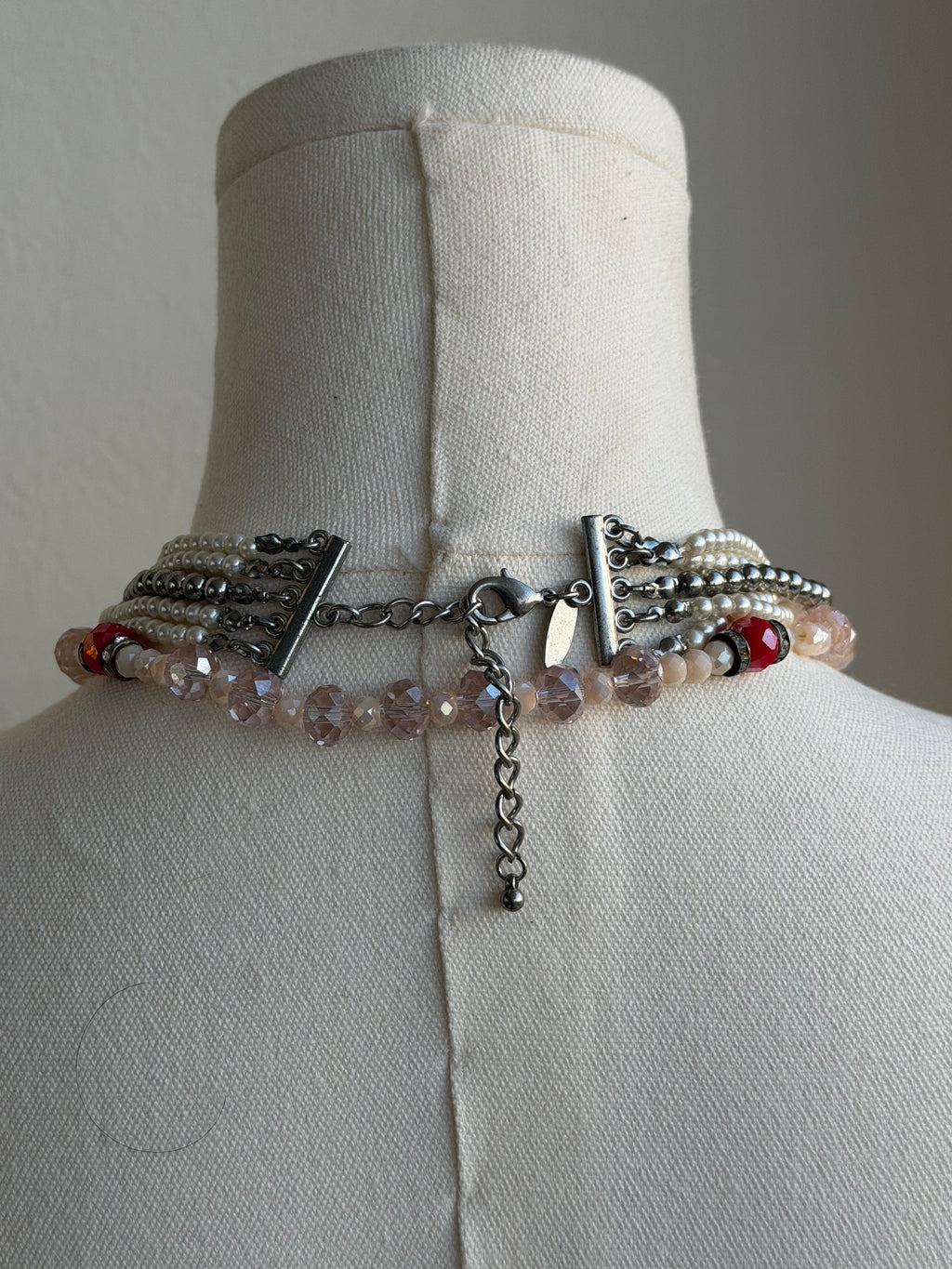 Baroque Pearl & Black Cameo Statement Necklace