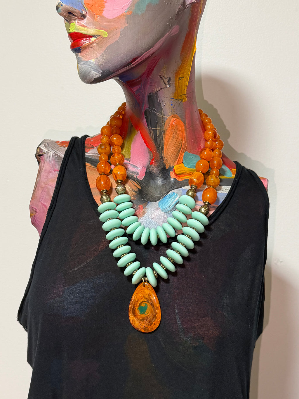 Vintage Desert Oracle Statement Necklace