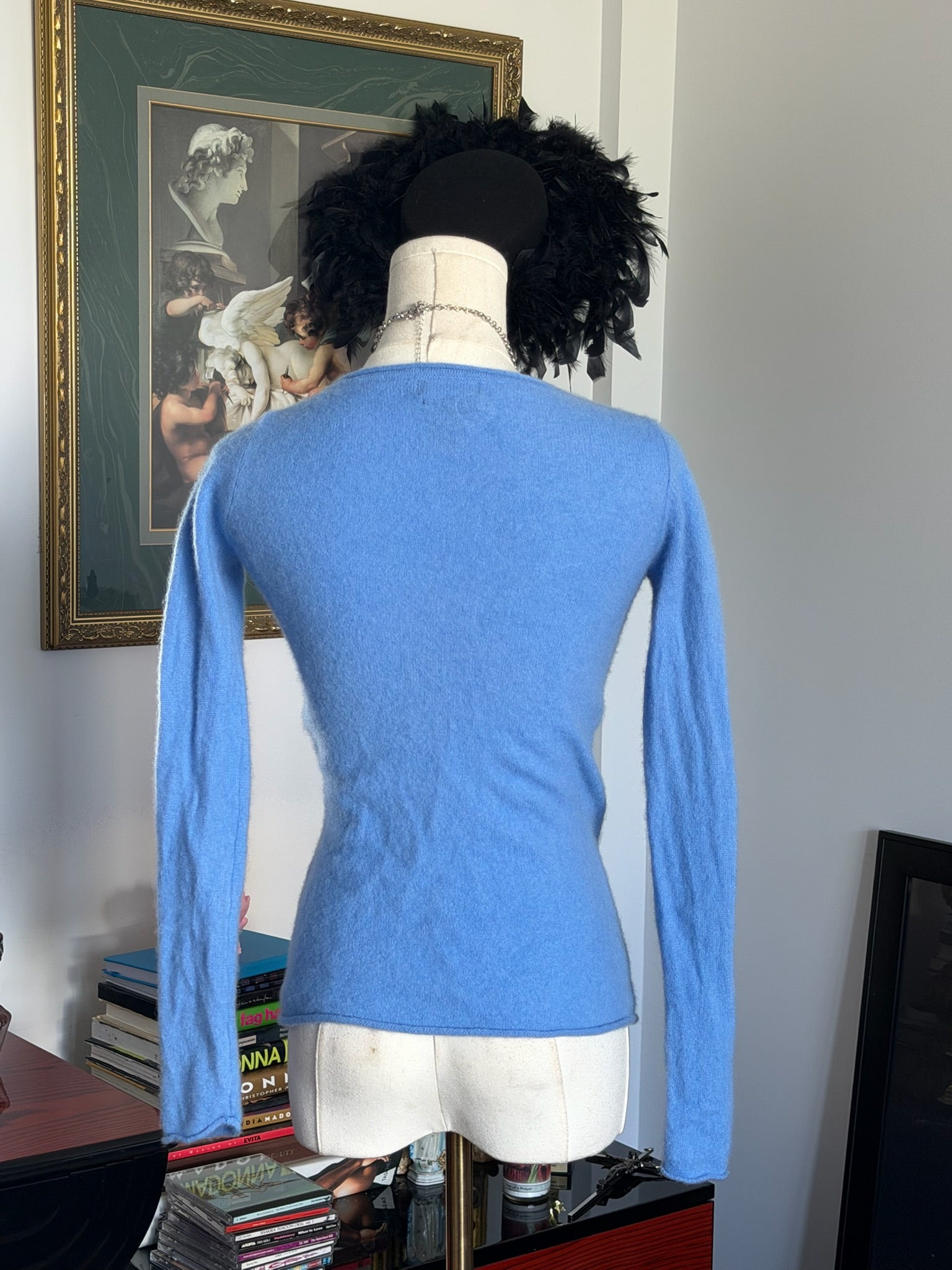 JNY Jones New York 100% Cashmere Sweater – Baby Blue | Size XS
