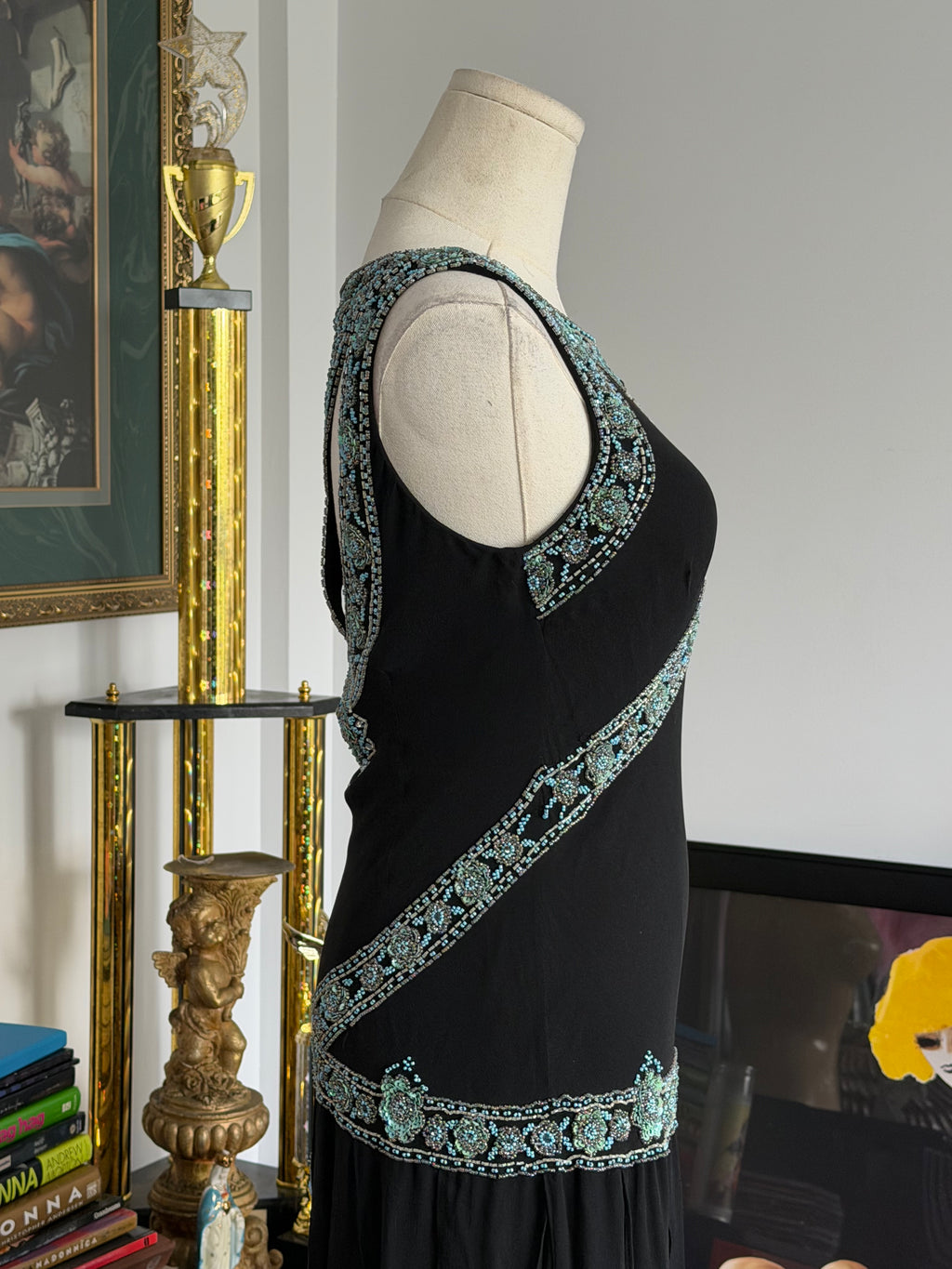 Sue Wong  Beaded Flapper Dress -6