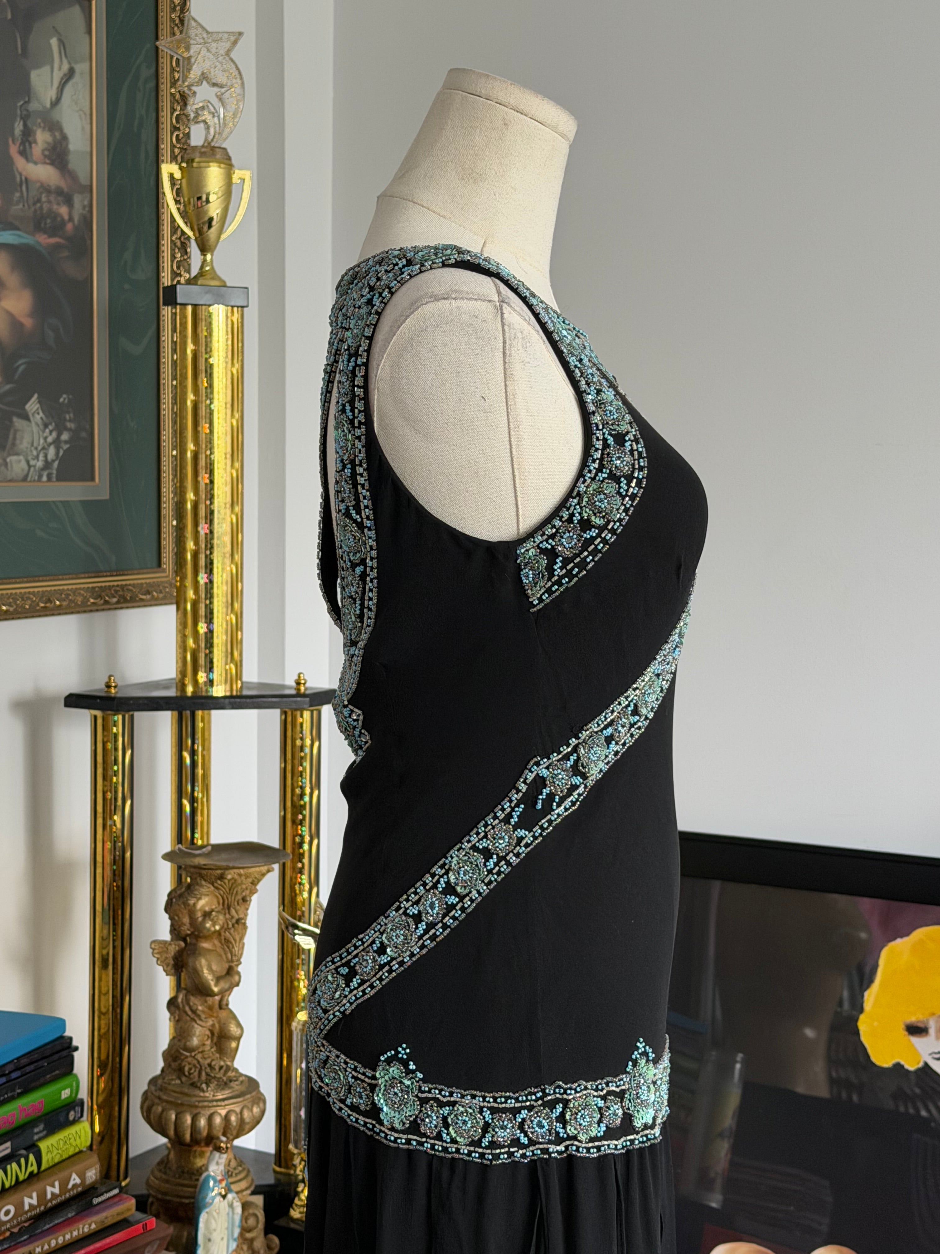 Sue Wong  Beaded Flapper Dress -6