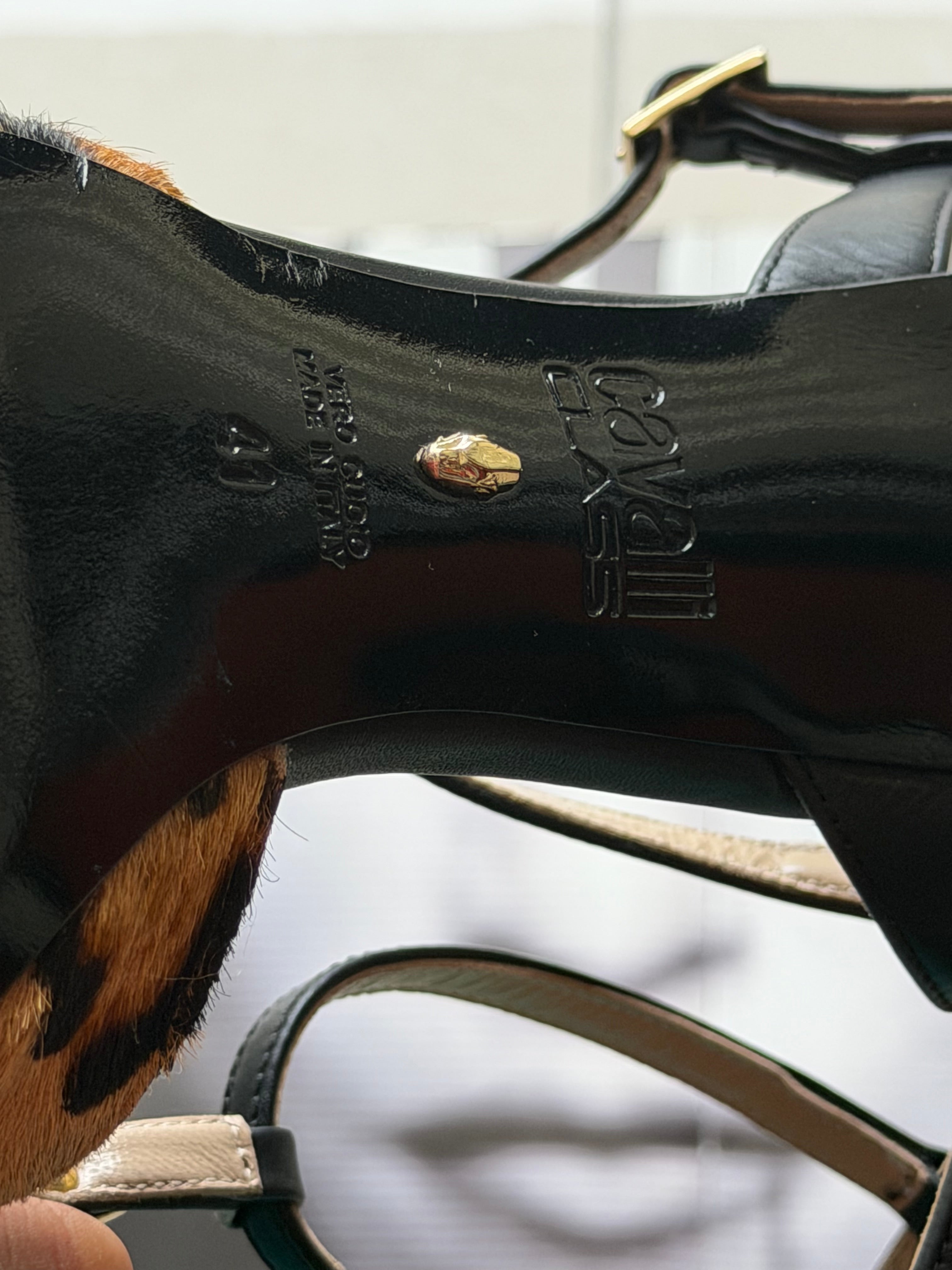 Vintage Roberto Cavalli Leopard Pony Hair Heels (Circa 2005) — Size 41