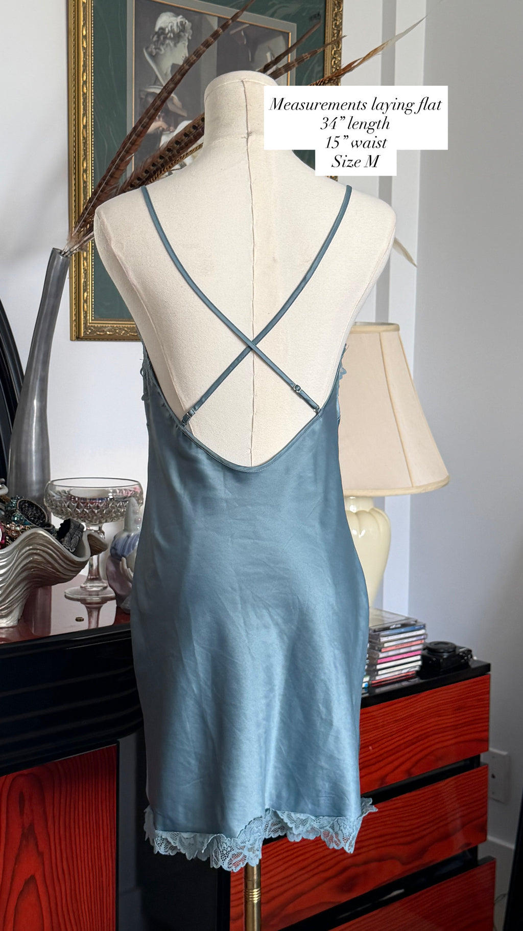 Vintage lace slip dress
