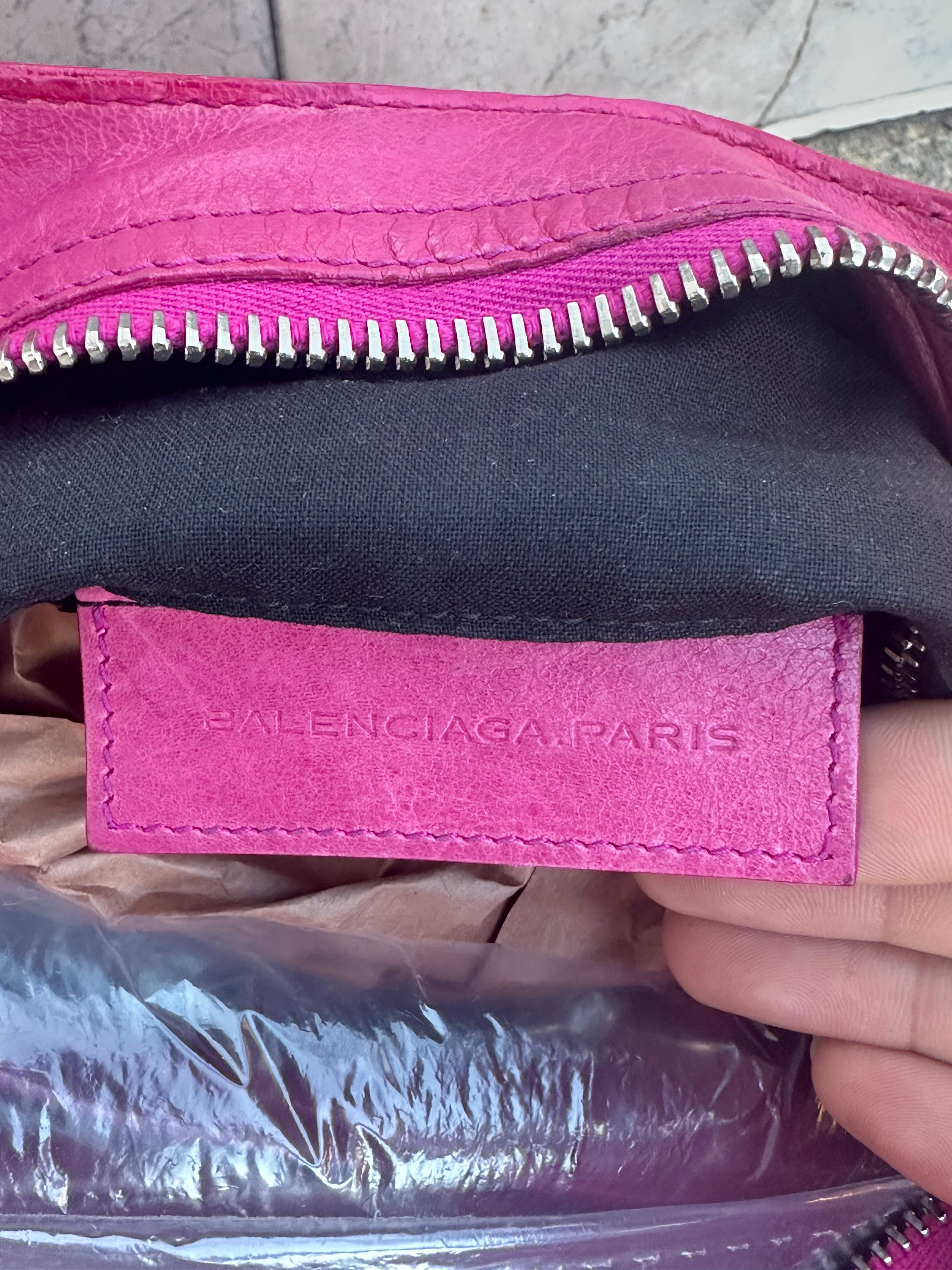 Balenciaga Velo – Giant 12 Silver Hardware – Fuchsia Arena Lambskin 2012